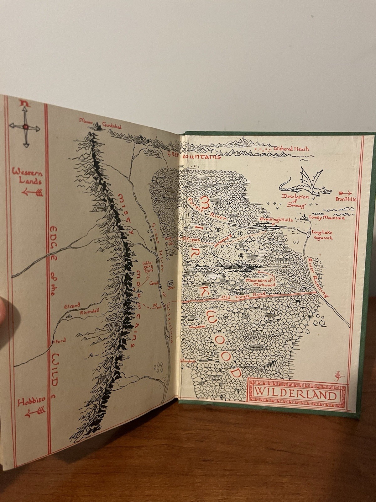 The Hobbit 1st Edition 4th Impression JRR Tolkien Facsimile DJ Excellent Copy!