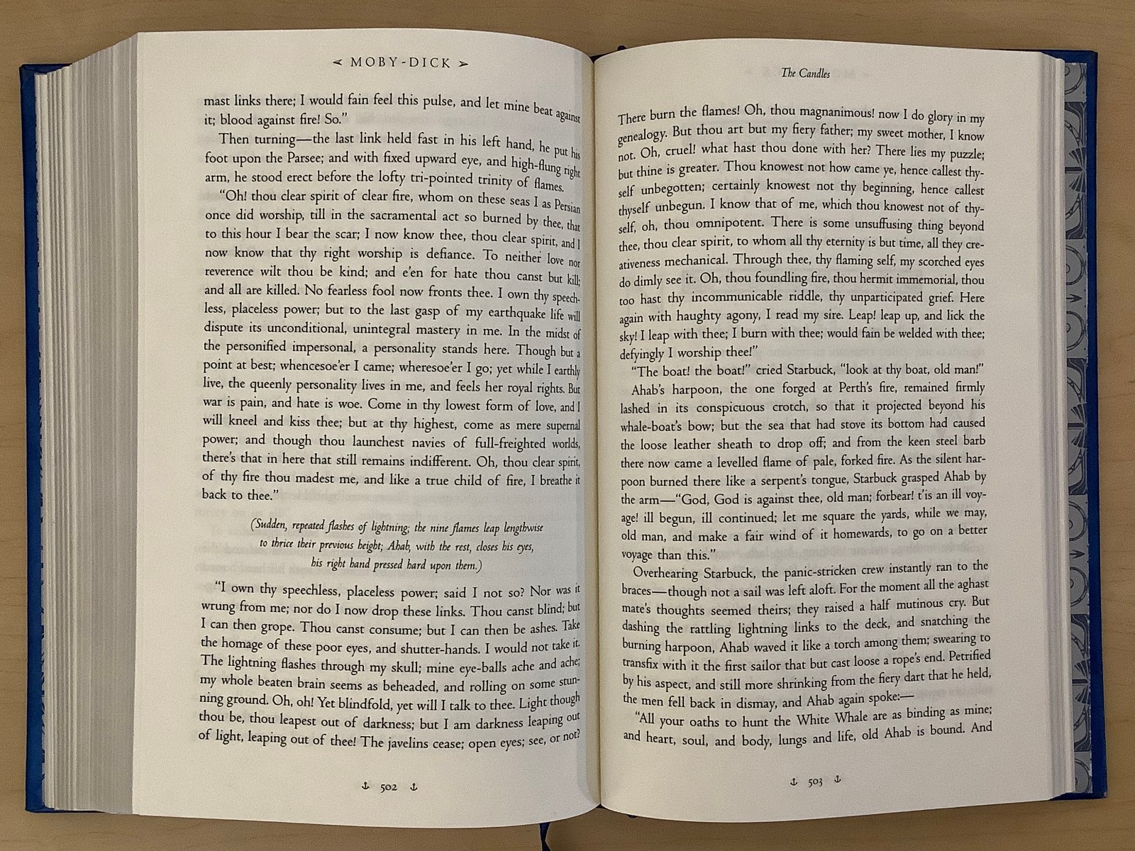 Moby-Dick by Herman Melville – leather-bound – VG