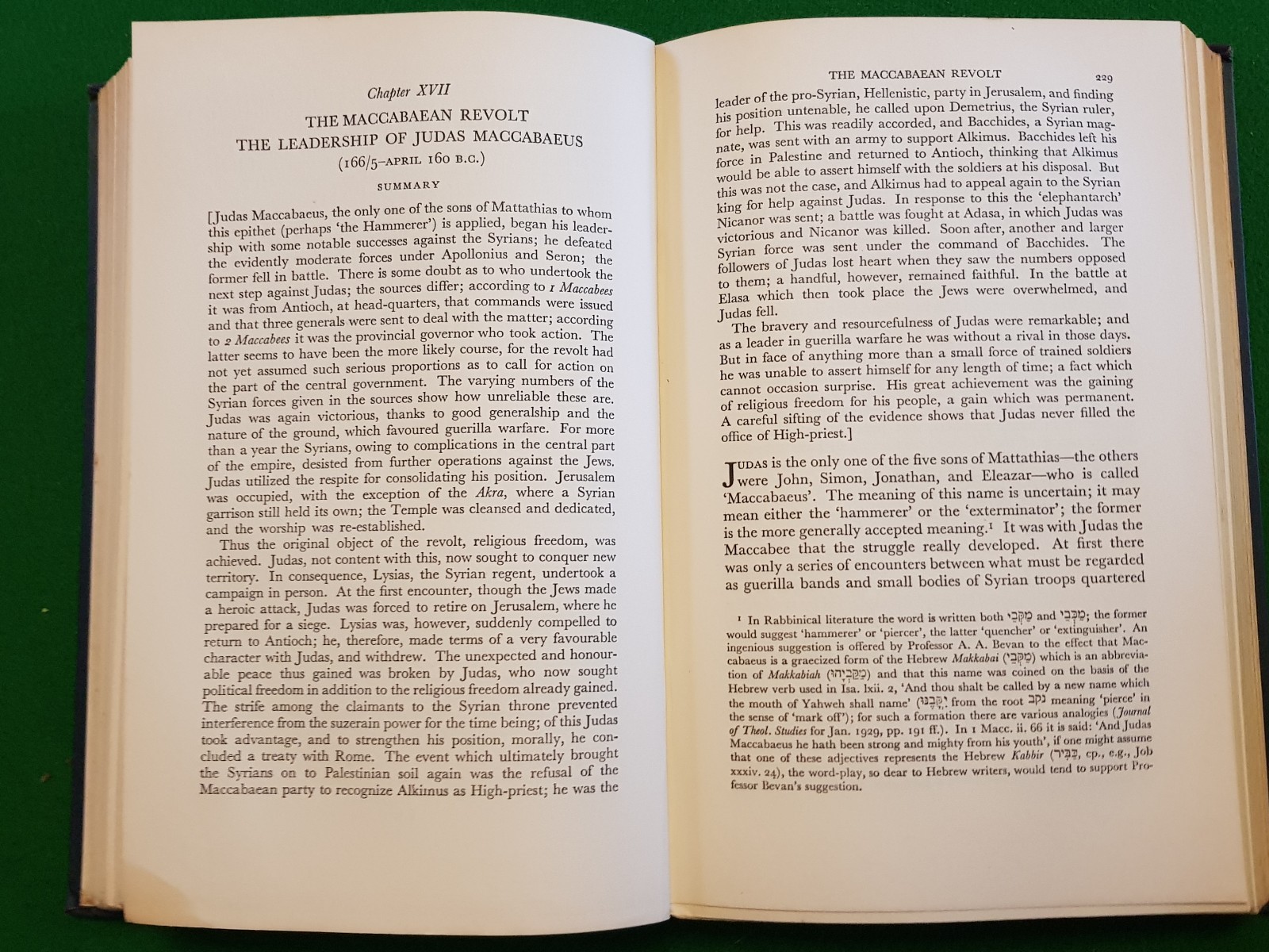 1938 A HISTORY OF ISRAEL BY ROBINSON & OESTERLEY VOL 1 & 2 JERUSALEM MAPS @