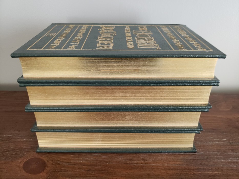 J.R.R. TOLKIEN LORD OF THE RINGS/THE HOBBIT Easton Press Leather Hardback 4 Set
