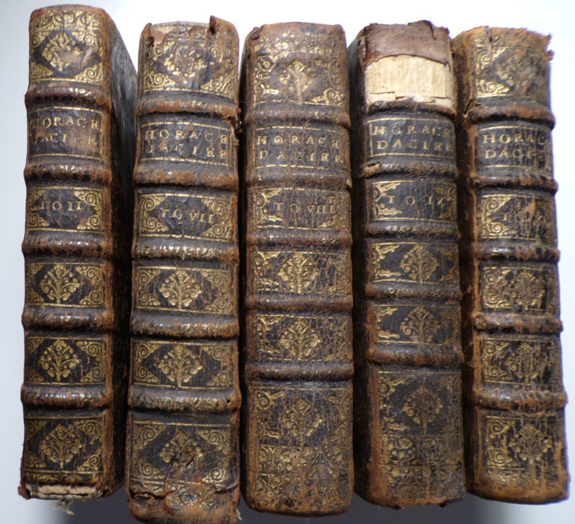 Les Oeuvres D Horace 1691 M. Dacier Illustrated 5 Vols