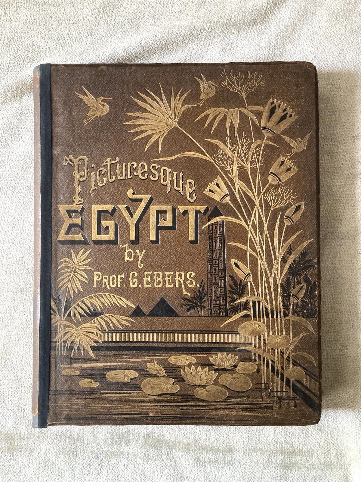 Antique, Picturesque Egypt, Illustrated, G. Ebers, Clara Bell, 1880 Good+