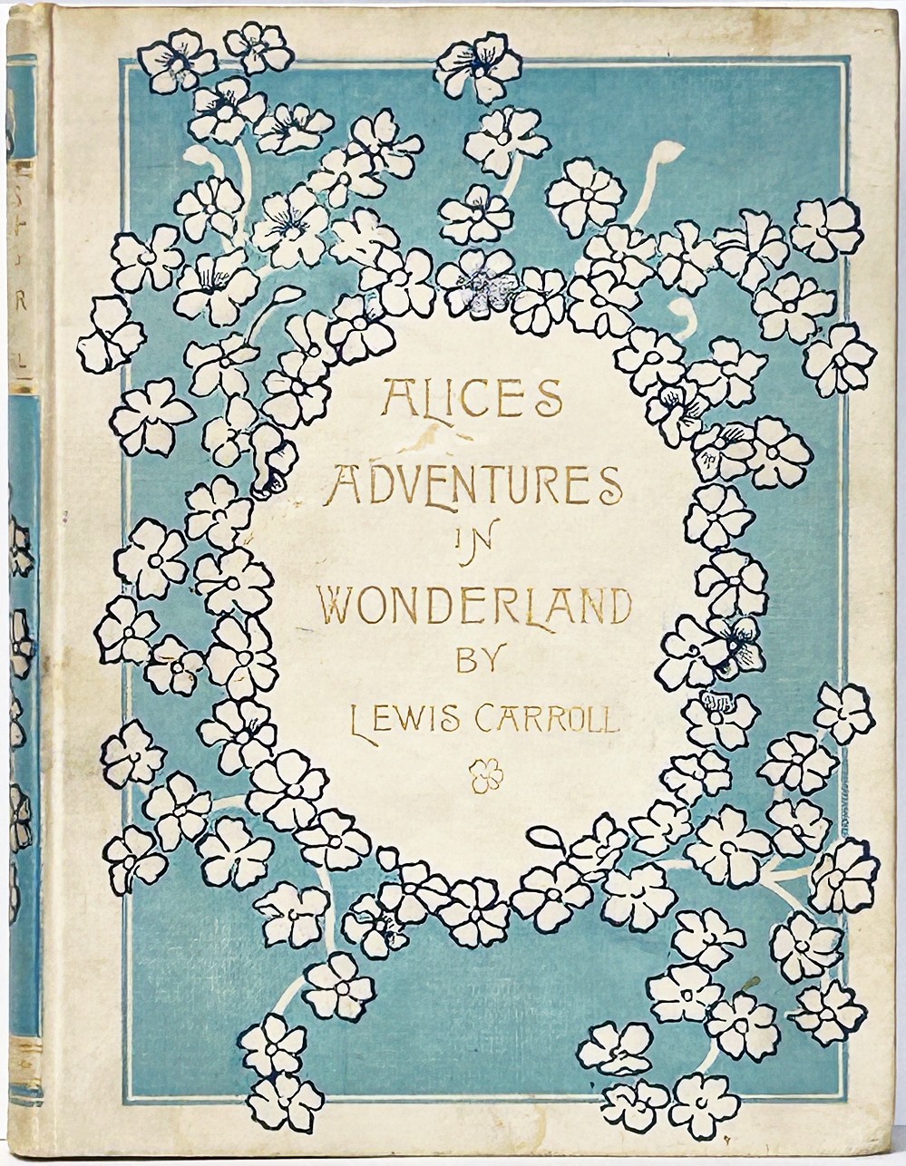 1893 Book ALICE IN WONDERLAND Antique FIRST EDITION Adventures Child RARE