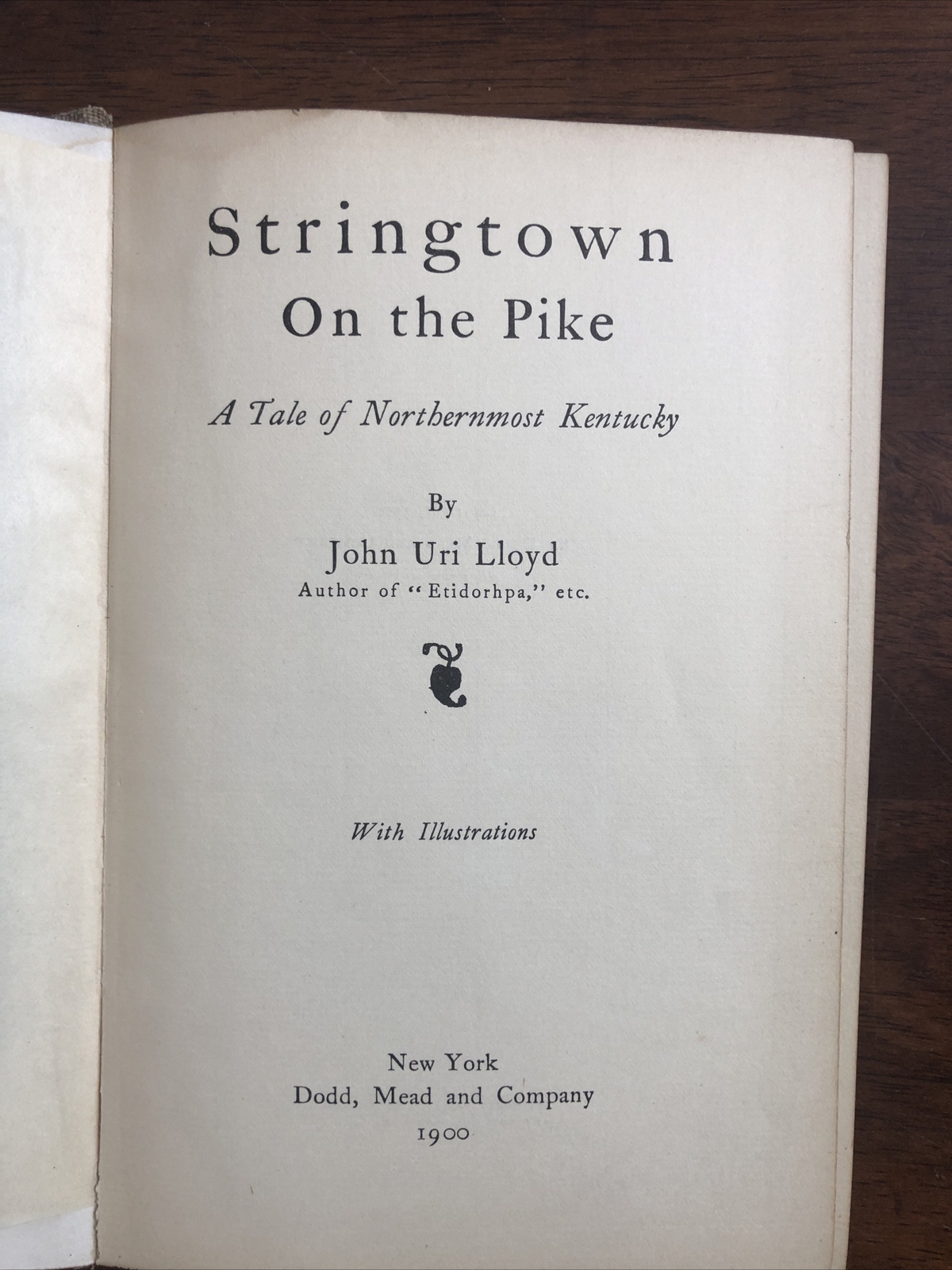 Stringtown On The Pike by John Uri Lloyd 1900 Vintage Hardcover Acceptable