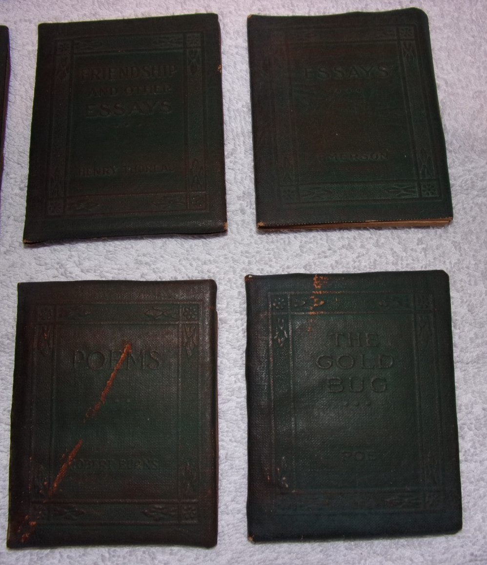 24 Little Leather Library Mini Books Various Writers Shakespeare, Poe, Wilde etc