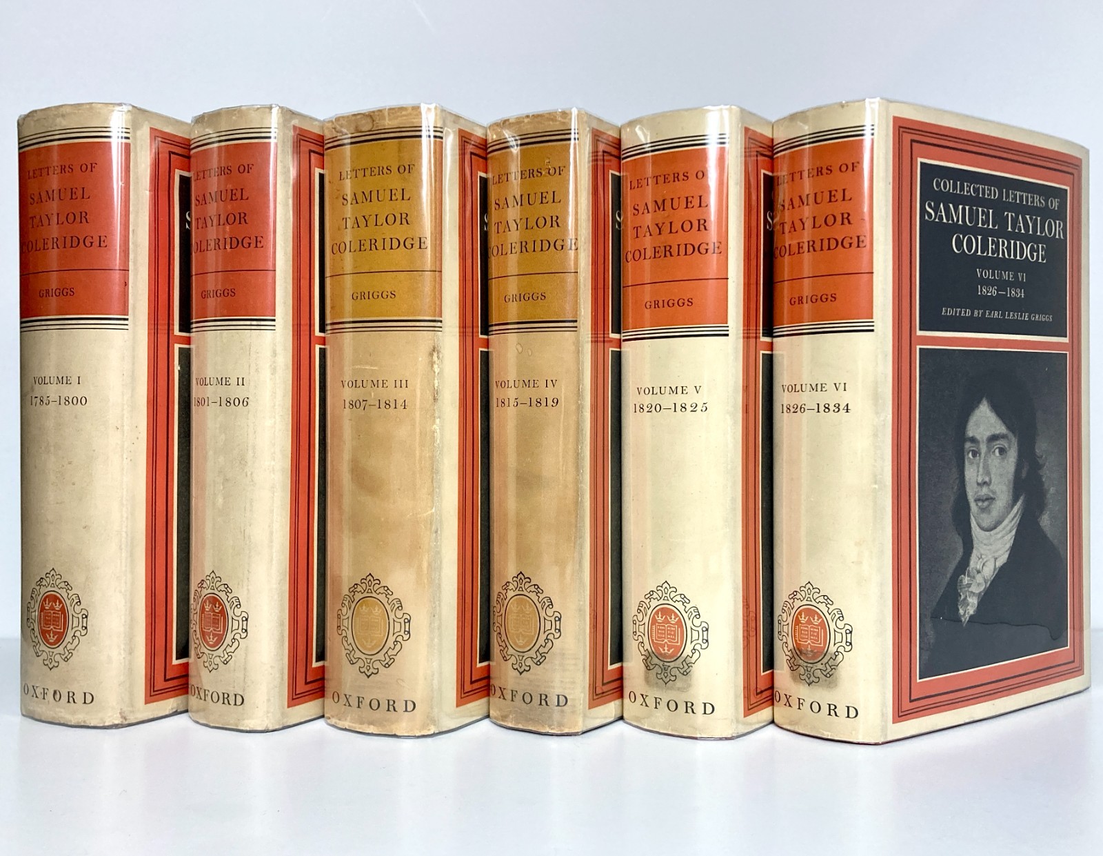 COLLECTED LETTERS OF SAMUEL TAYLOR COLERIDGE – Earl Leslie Griggs Oxford
