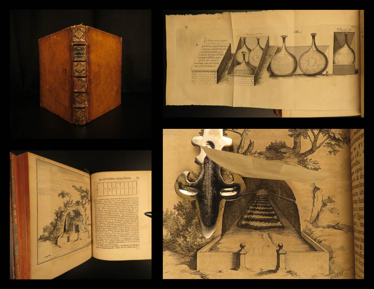 1706 1ed Jewish Burial Funeral Ceremonies Judaica Nicolai Sepulchris Hebraeorum
