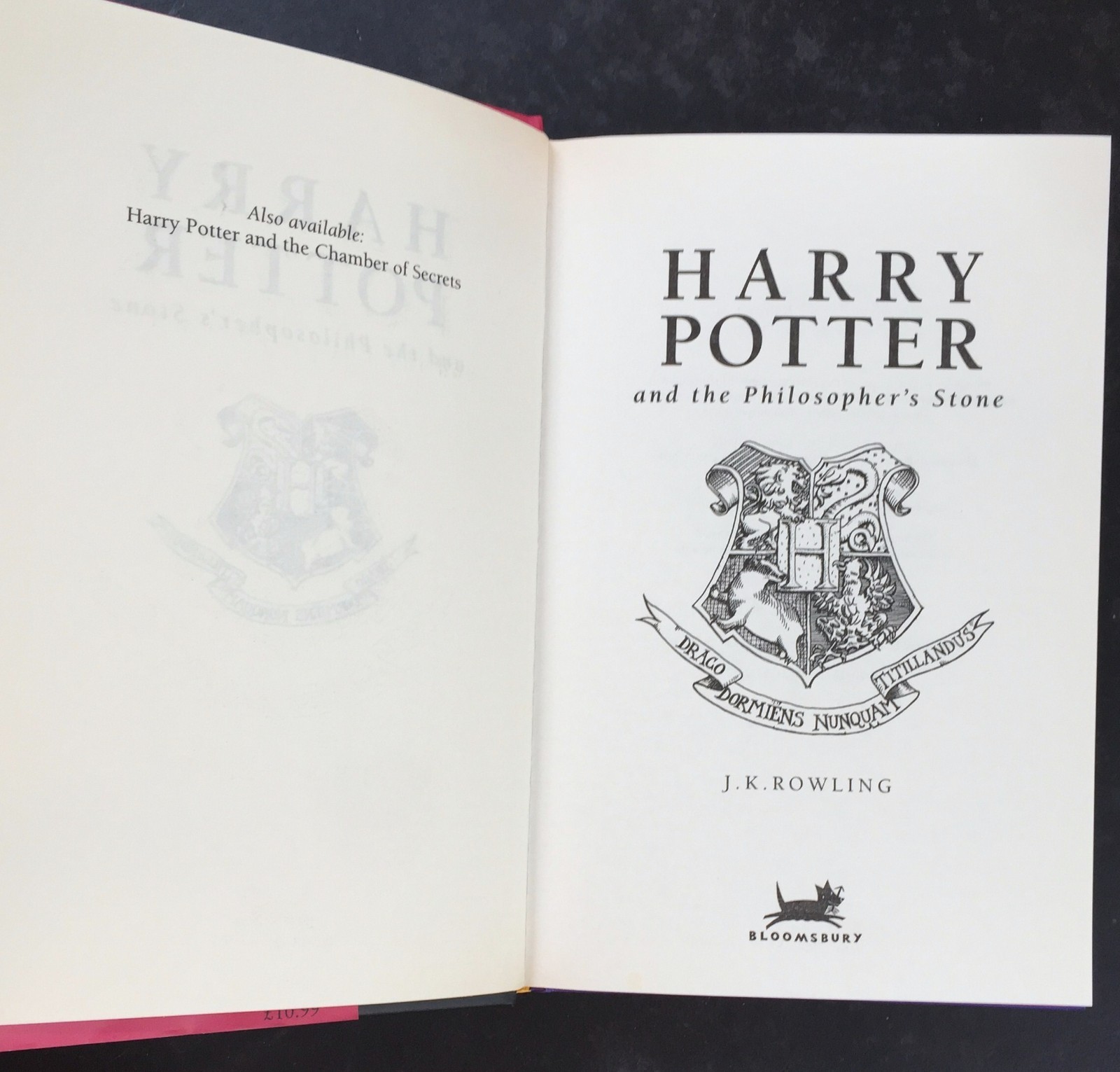 J.K. Rowling, Harry Potter hardback box set, Philosopher’s Stone Chamber Secrets