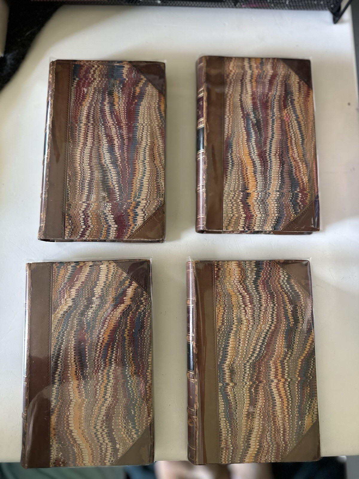1835 History Of Greece Vols. I, II, V, VII Leather Antique Set