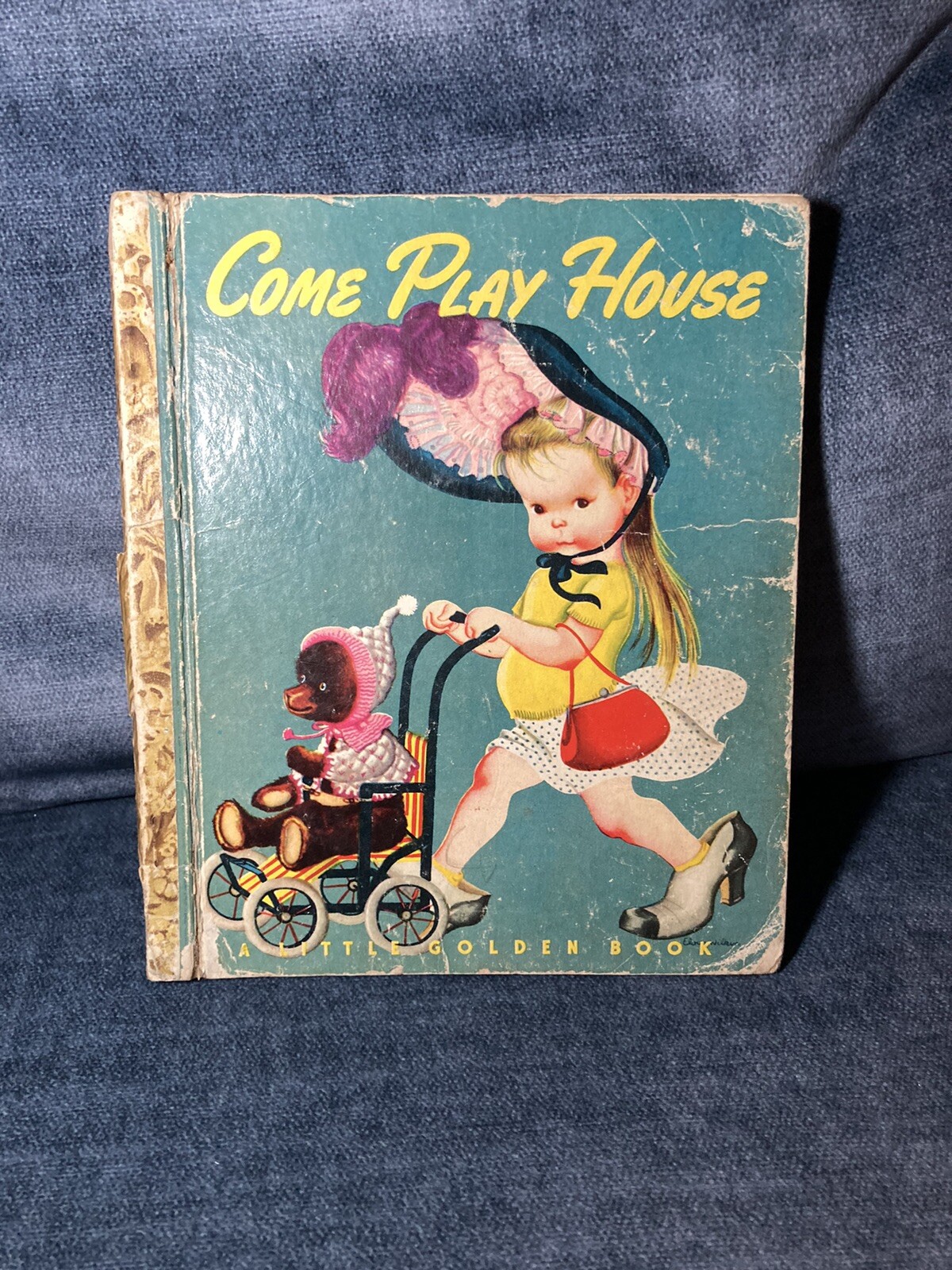 COME PLAY HOUSE ~ Little Golden Book 1948 D Edition Eloise Wilkin