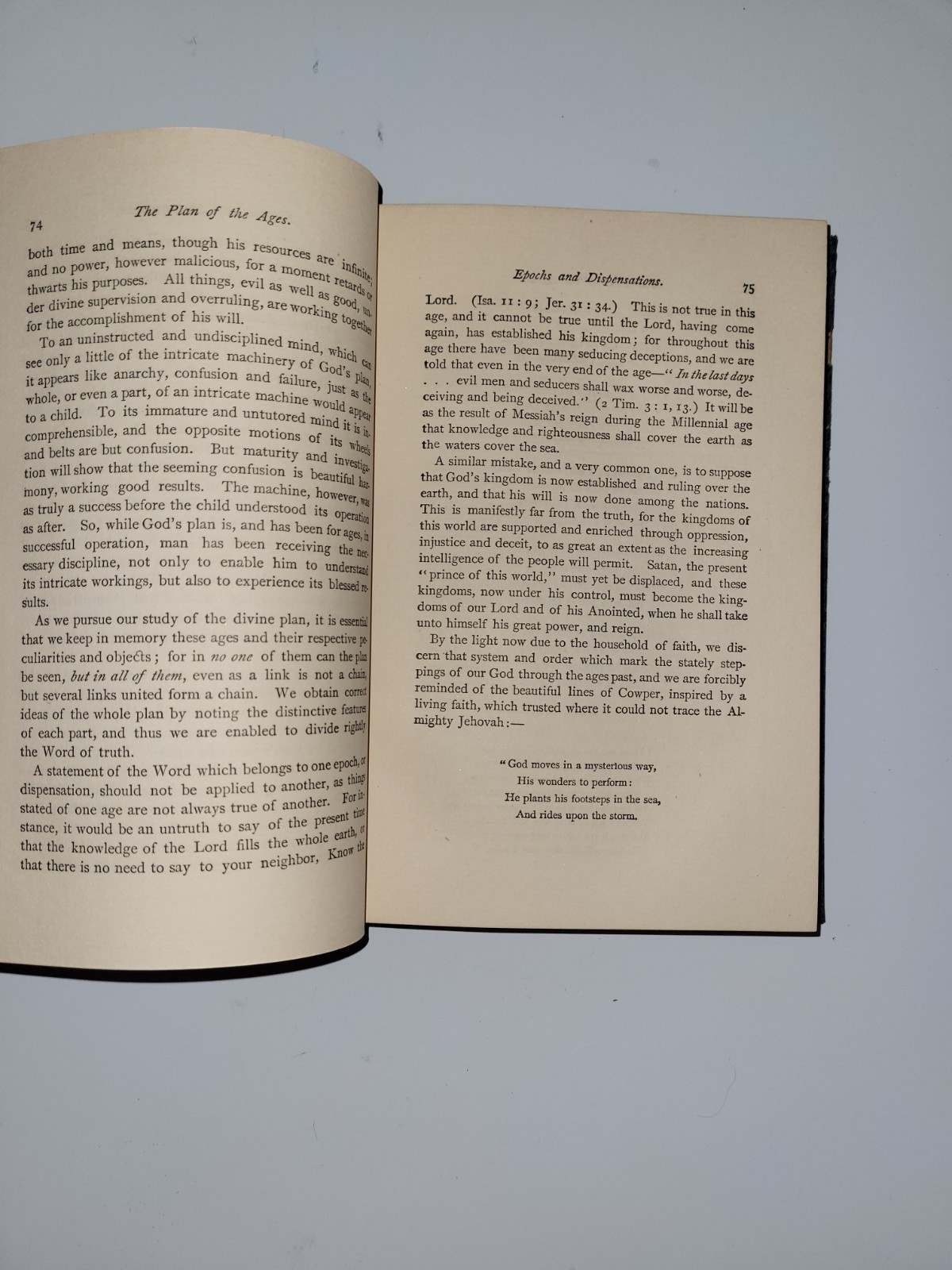“THE DIVINE PLAN OF THE AGES” VOL I MELLENNIAL DAWN 1904 Ed By C.T Russell
