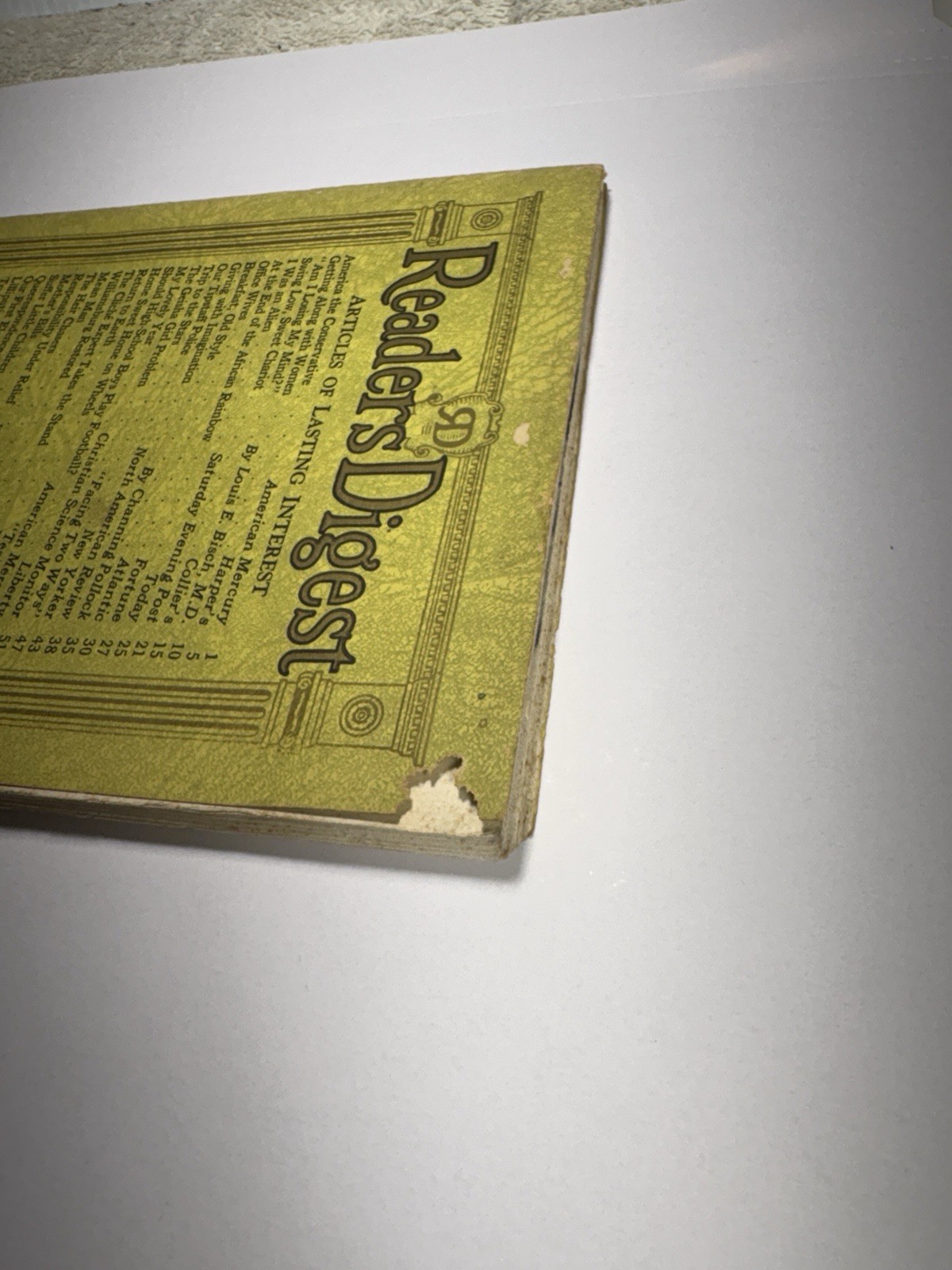 Readers Digest – Vintage November 1935 Original Edition Rare Beauty – VG+ Cond.