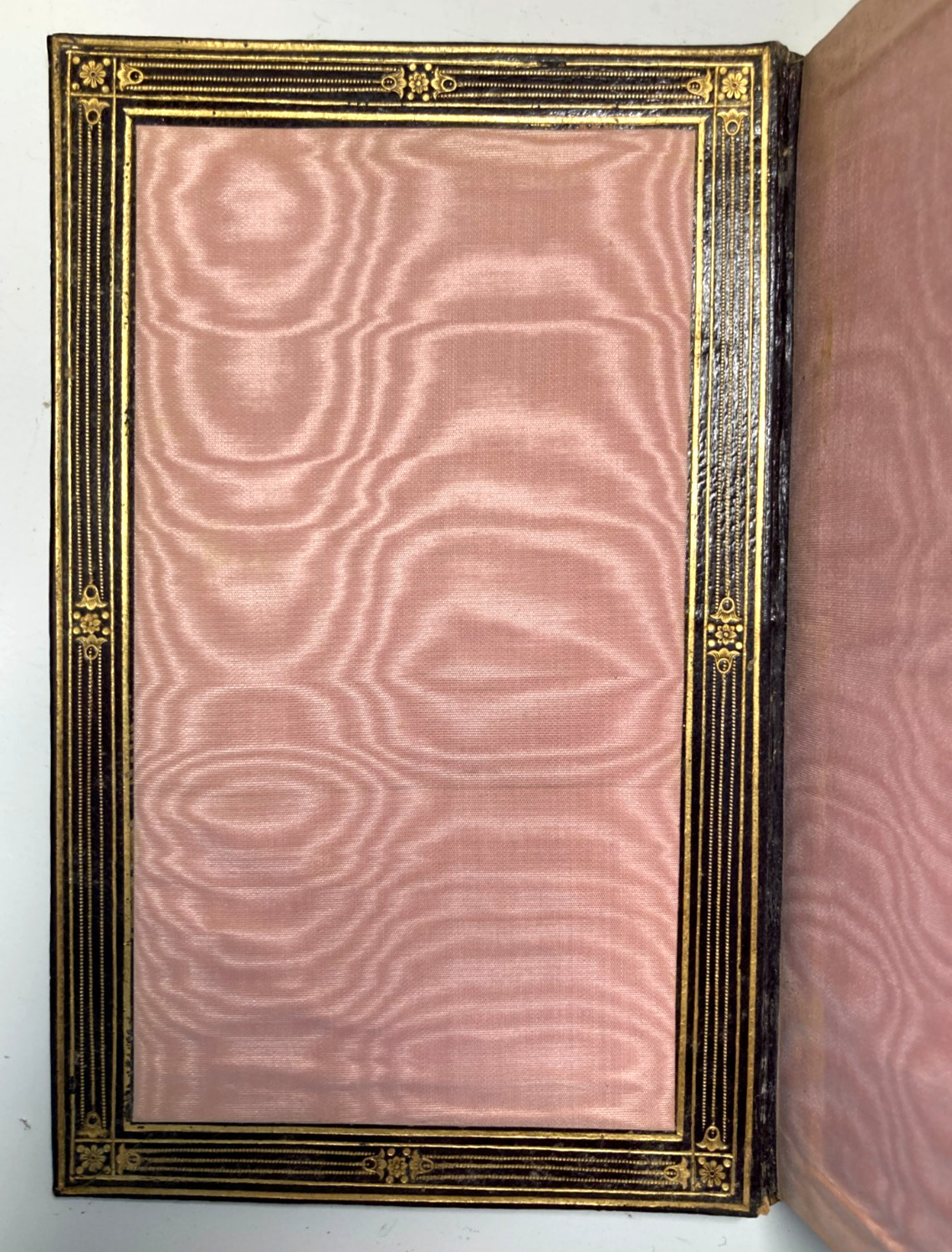 1838 Cathedral Romantic Fine Binding Morocco Silk Doublures Gold Silver WESSEL
