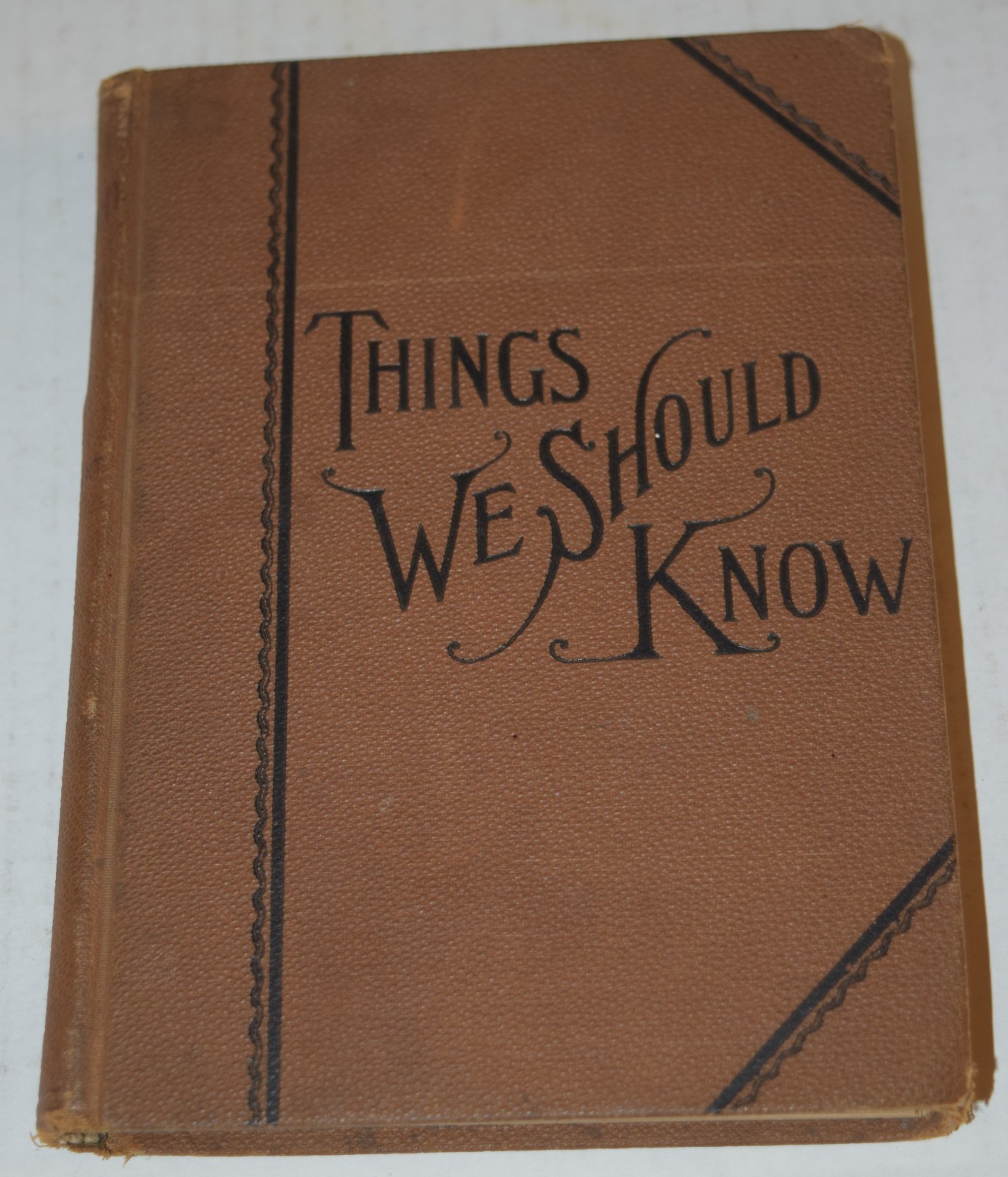 Things We Should Know – Frank Gilbert 1893! HC illustrated