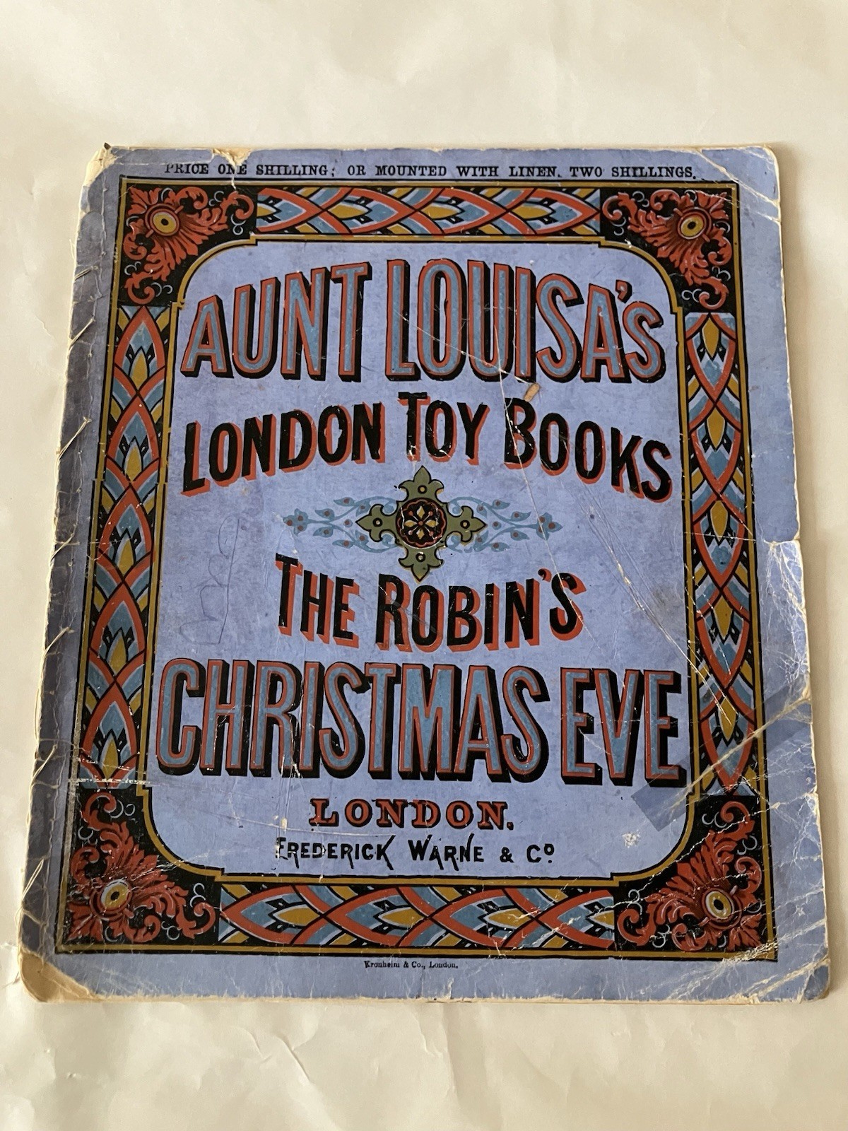 The Robin’s Christmas Eve, Aunt Louisa’s Toy Books. Frederick Warne.