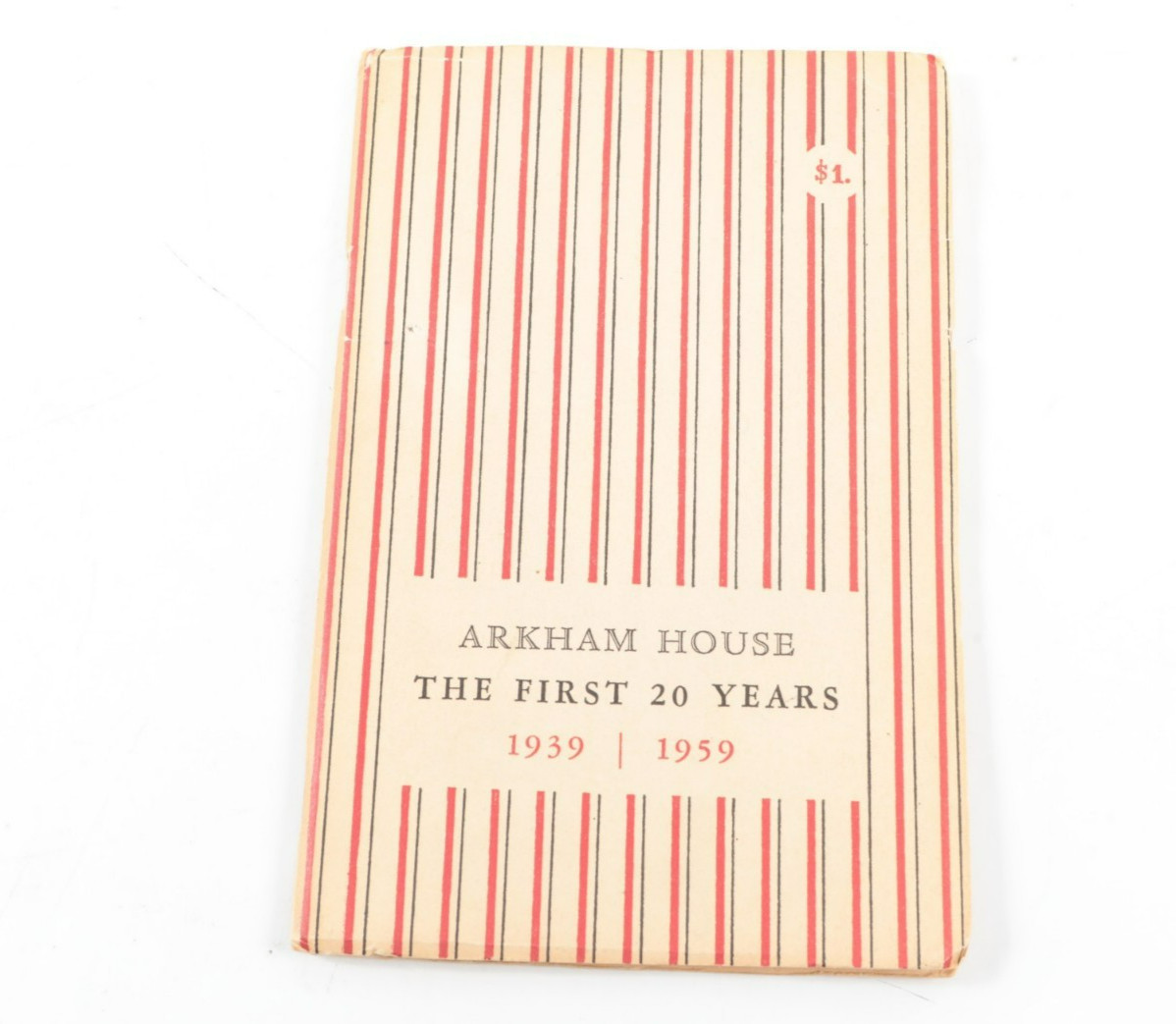 Arkham House 1959 First Ed Derleth The First 20 Years History Bibliography