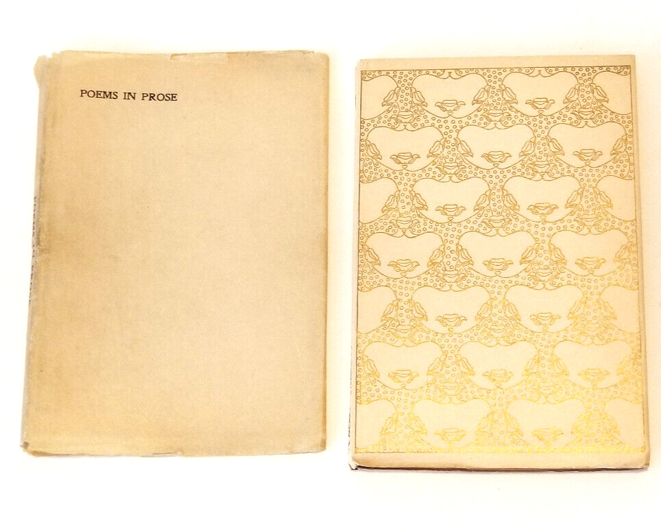 Oscar Wilde “Poems in Prose” 1906 – Pub. Thomas B Mosher w/ Dust Jacket