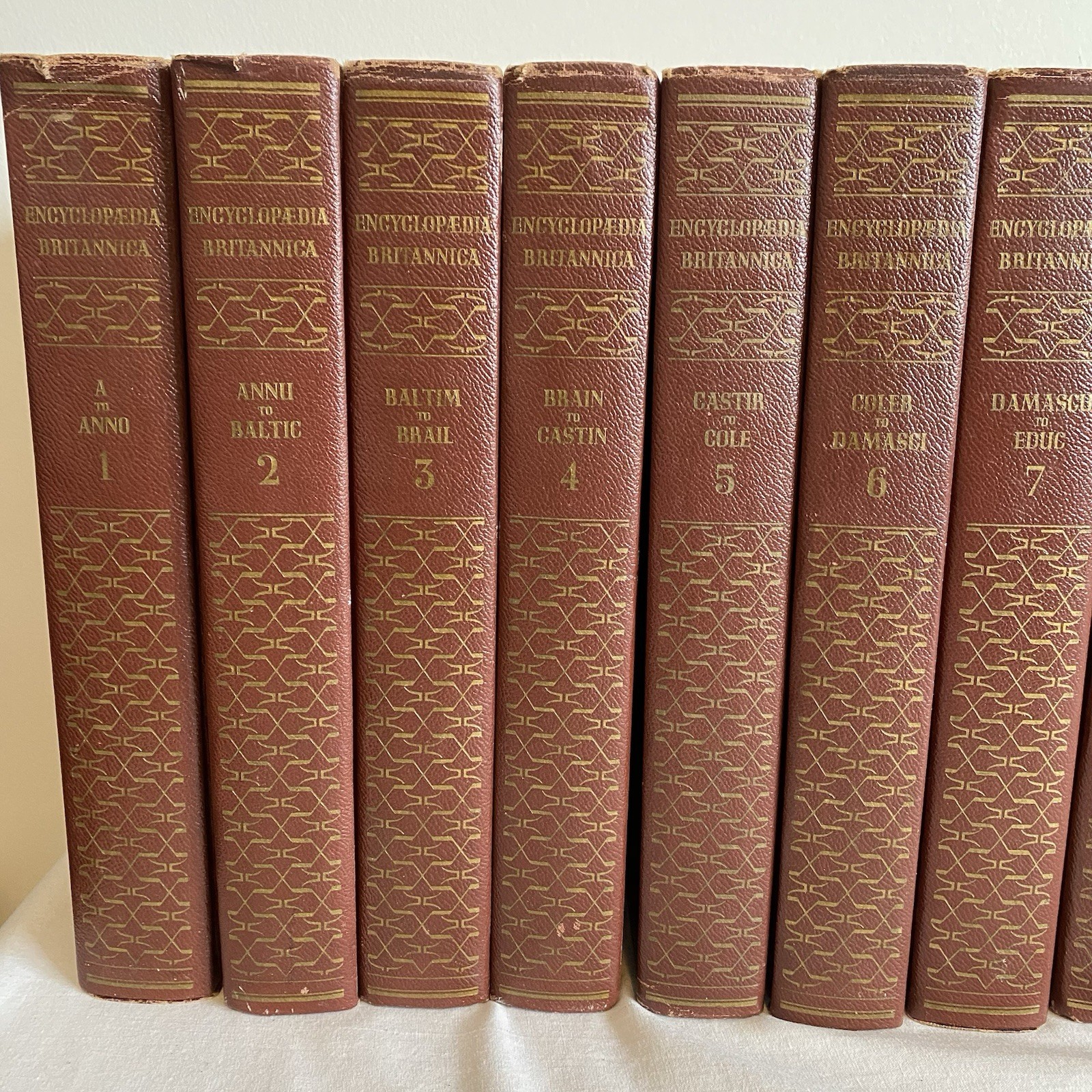 1947 Encyclopedia Britannica Set Complete 24 Volumes University Of Chicago Vtg.