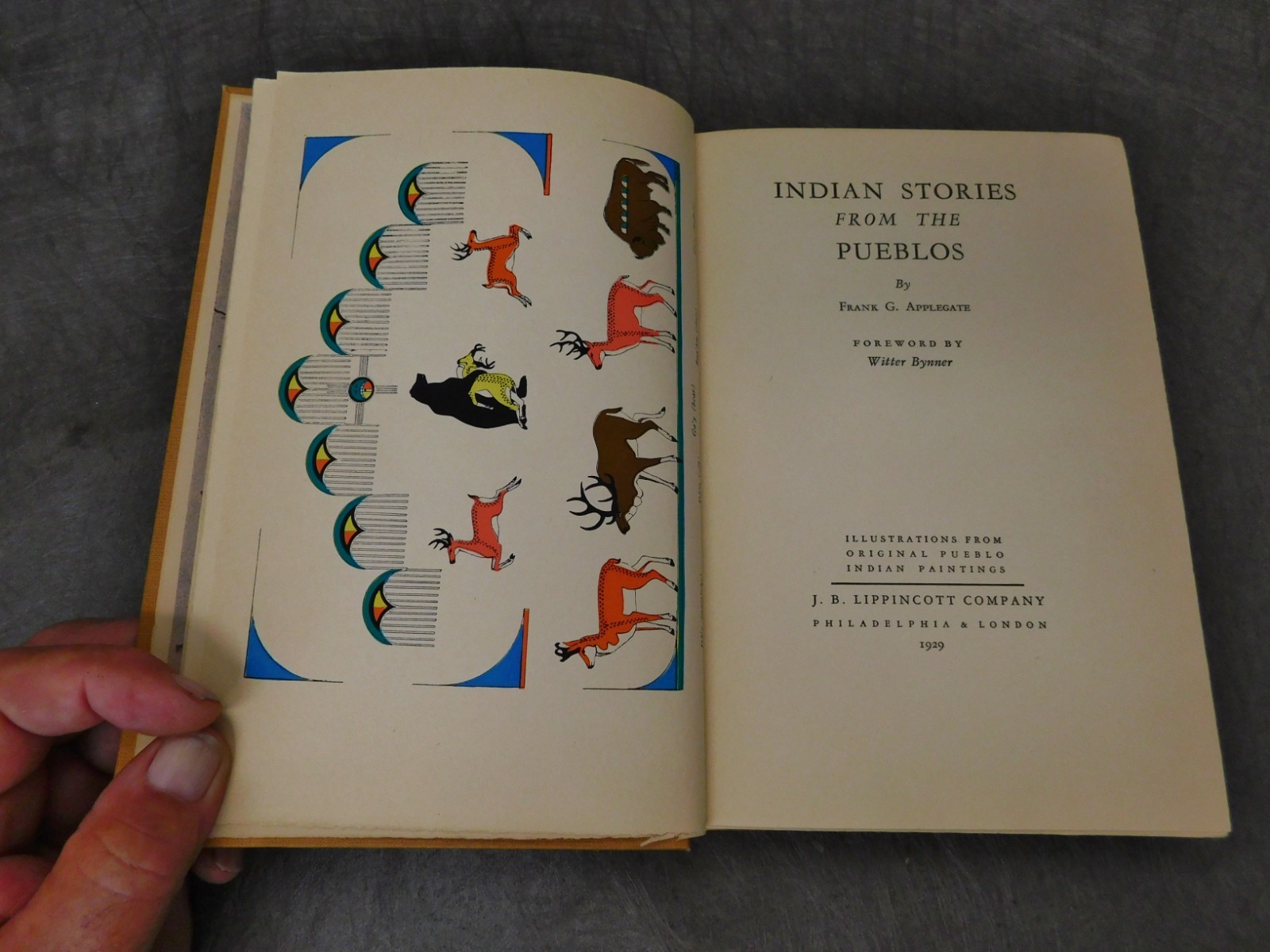 Indian Stories from the Pueblos by Frank G. Applegate 1929 First Edition