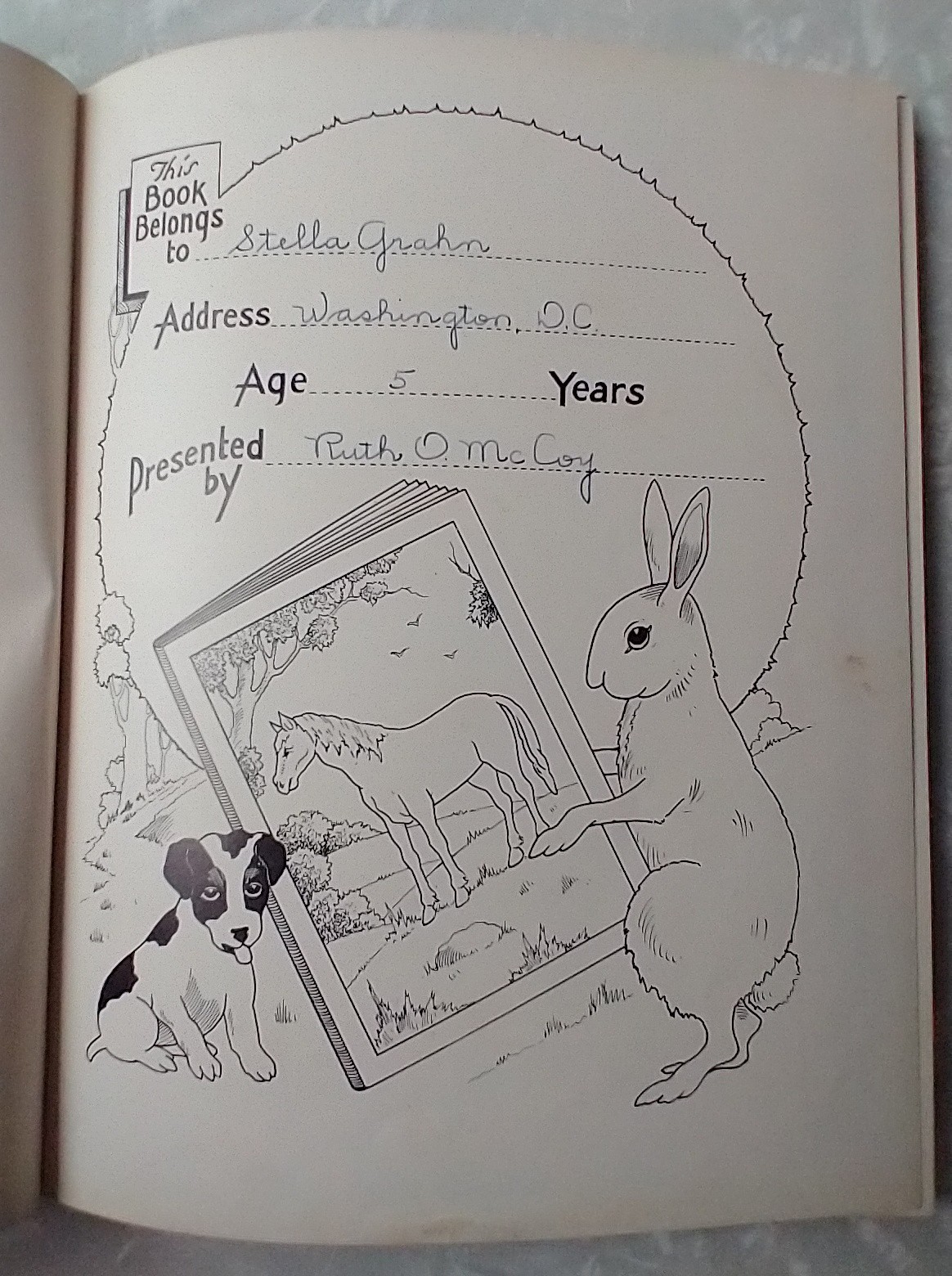 My Picture Story Book No 108 MCMXLI Mother Goose Farm & Dog Friends 1941 Platt