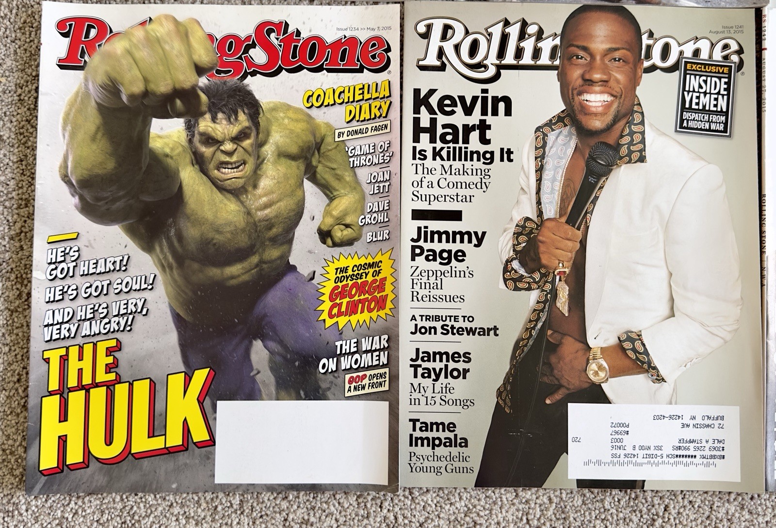Vintage Rolling Stone Magazine Lot of 13 2014/2015 Issues #1214 Thru #1243 C3