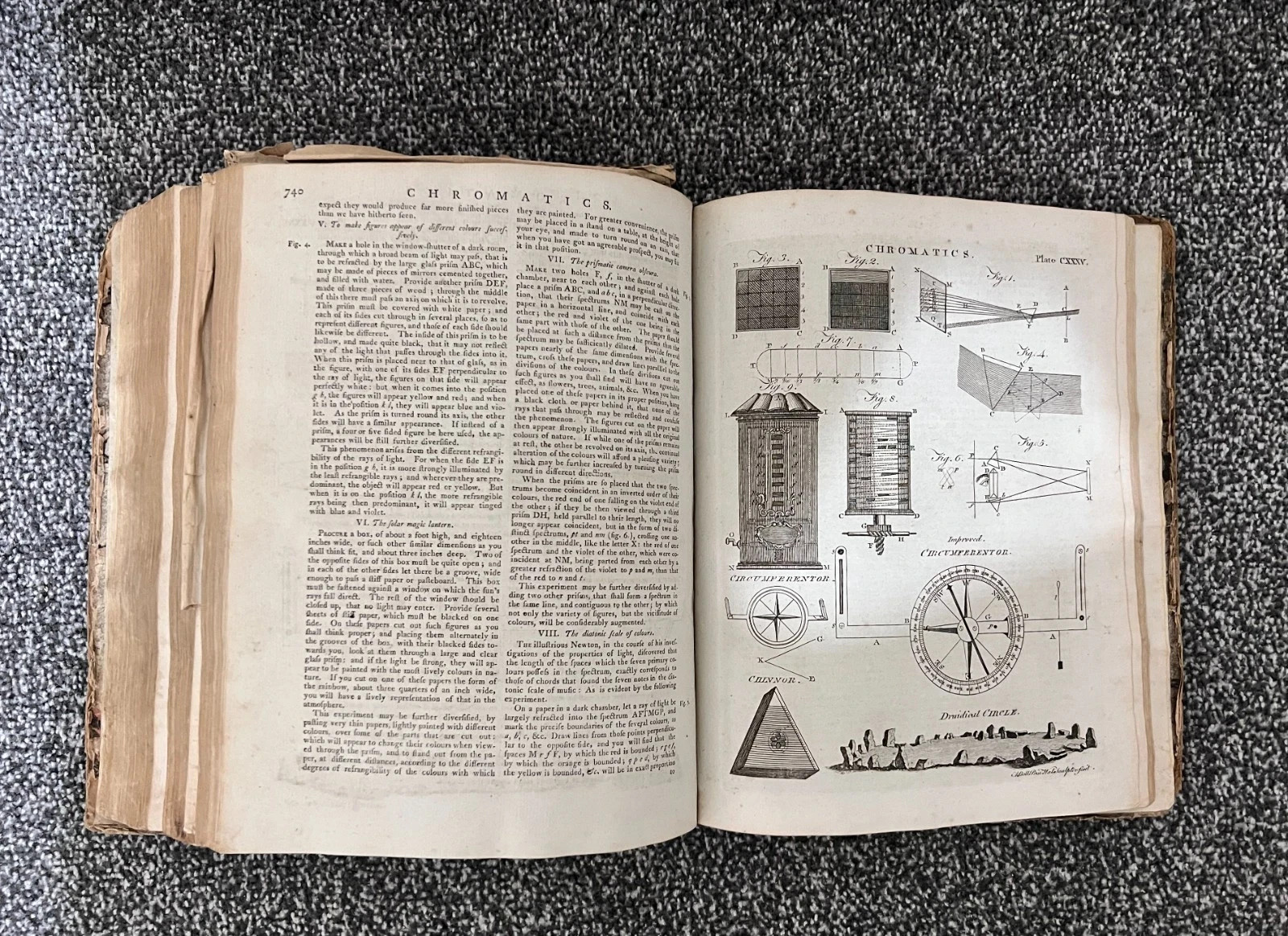 1797 Encyclopaedia Britannica 3rd Edition Antique Vol 4 Leather Spine Book