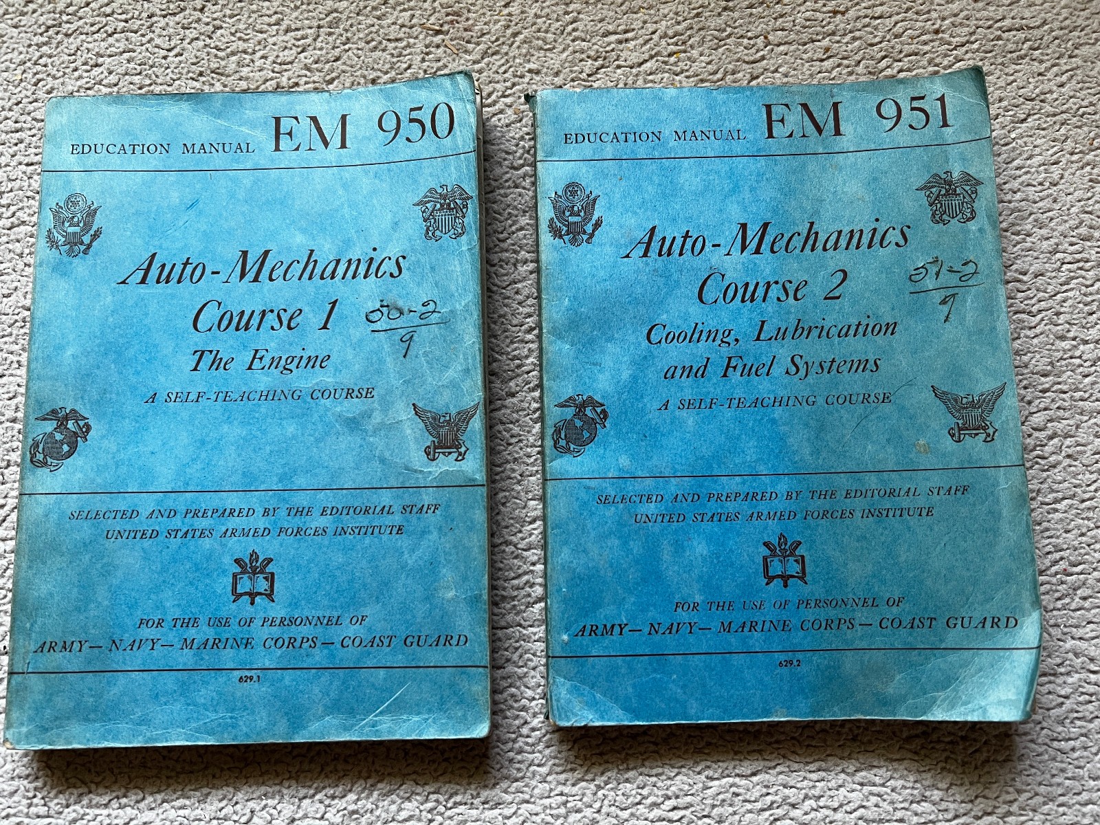 1944 Auto-Mechanics Course 1 & 2 The Engine, Cooling, US Armed Forces Institute