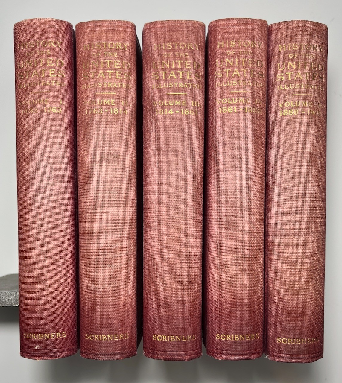 History of the United States – E. Benjamin Andrews 5 Vols HC 1903 Illustrated