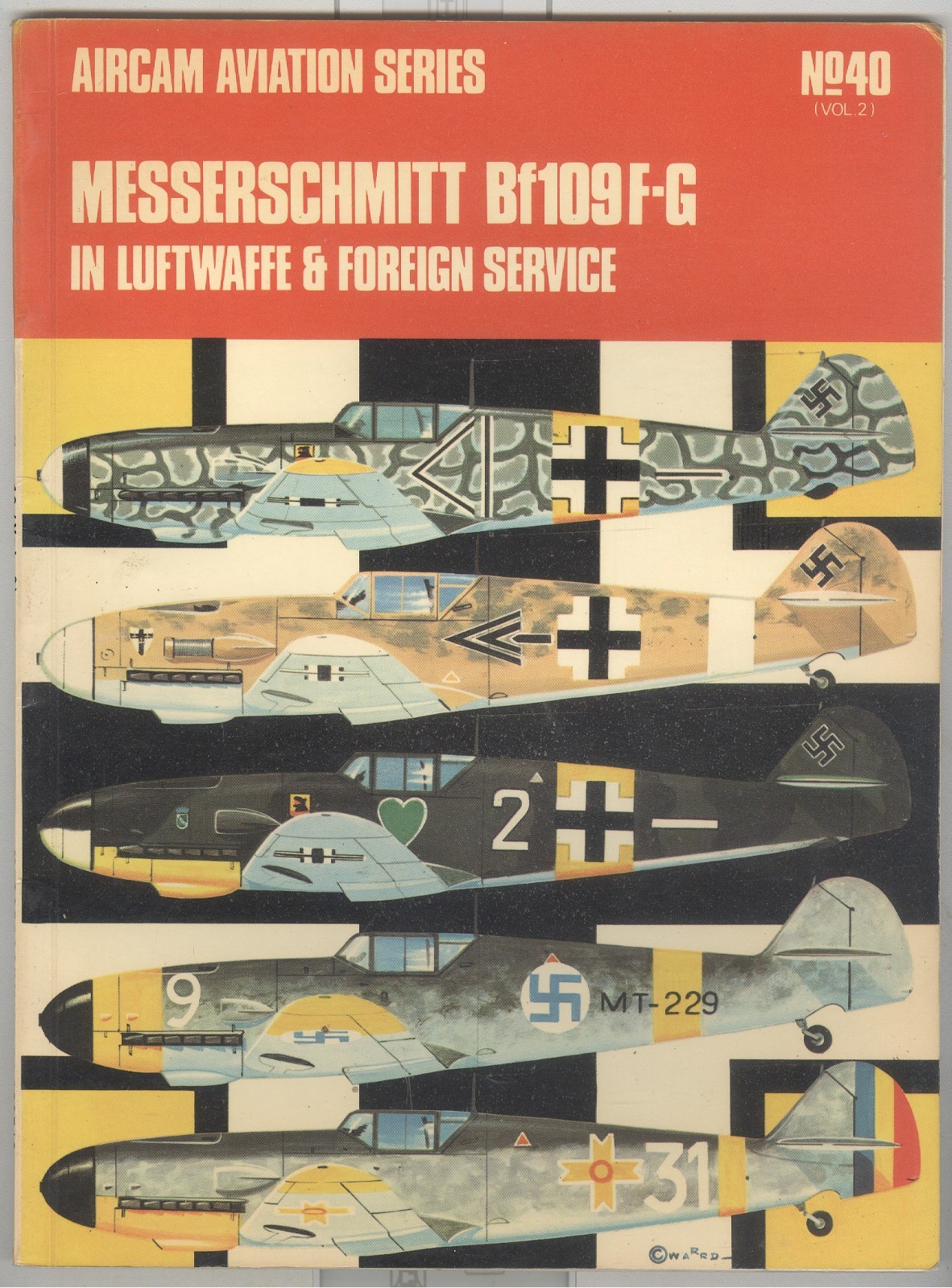 Osprey-Aircam-WWII-Aviation-Luftwaffe-Messerschmitt-Bf 109F-G-Design-Colors!