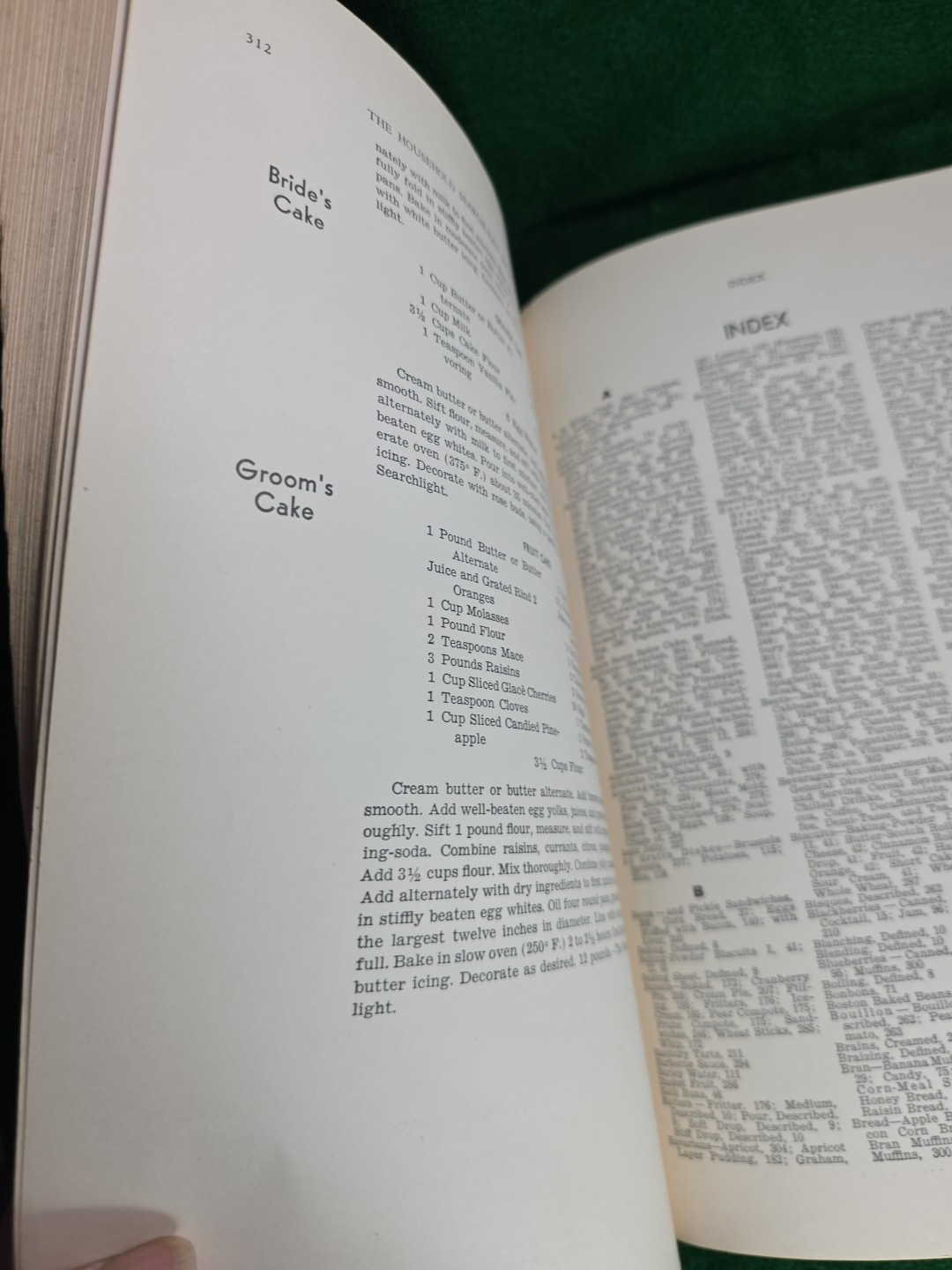 Vtg 1939 Household Searchlight Recipe Cookbook Tabbed Index Handwritten Notes