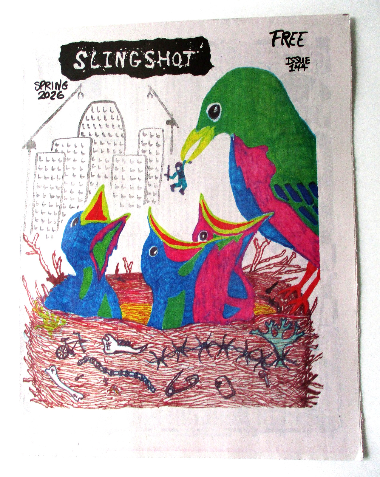 Berkeley CA Newspaper SLINGSHOT Spring 2026 Issue #144 Underground Independent
