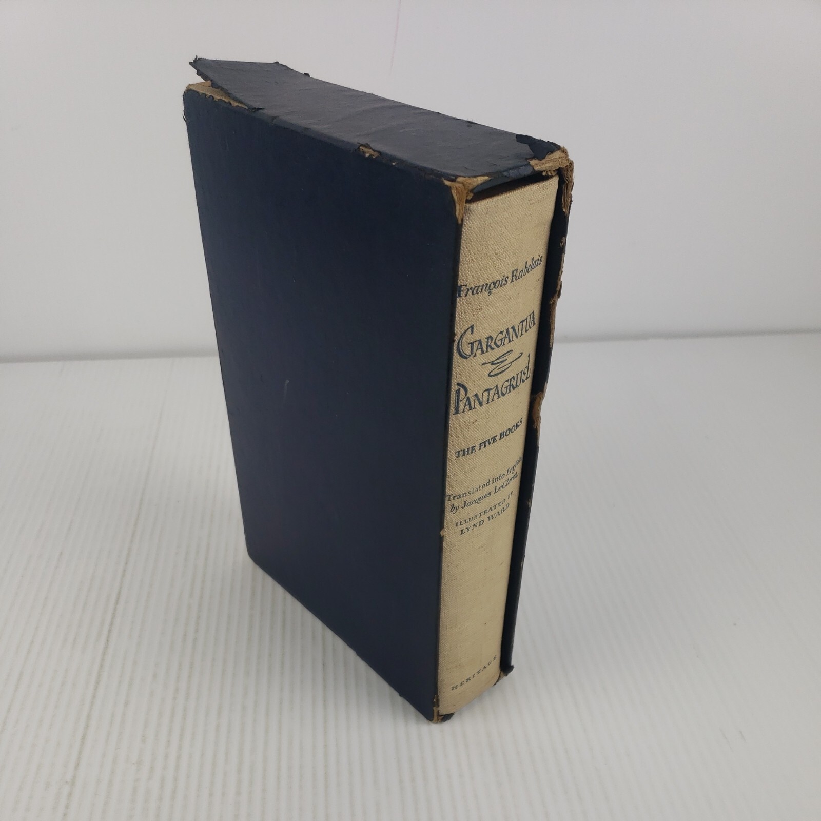 Heritage Press Gargantua & Pantagruel The Five Books w/ Slipcase, Sandglass Note