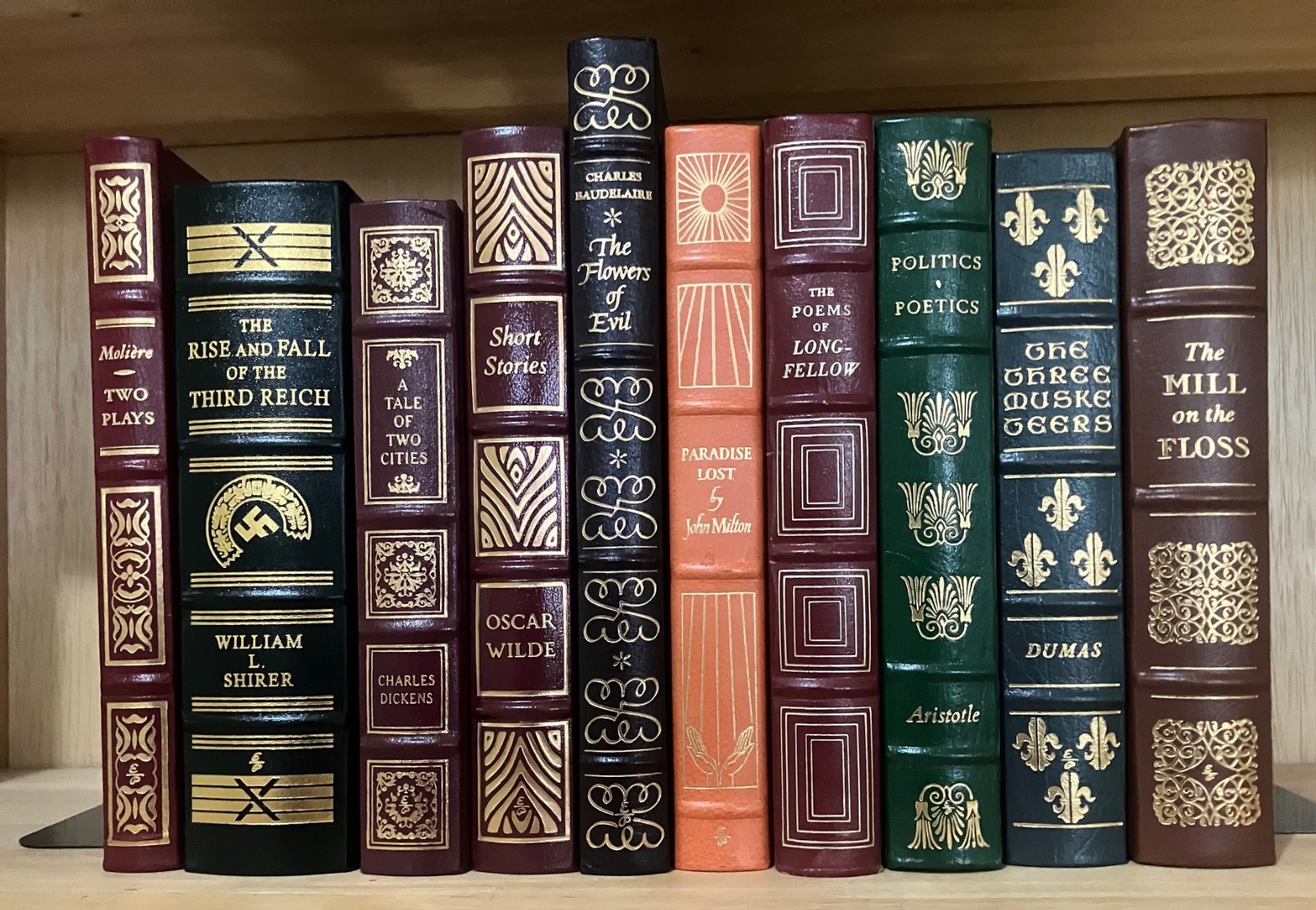 Lot of 7 Easton Press 100 Greatest Books Ever Written Leather, Gilt, NEVER READ