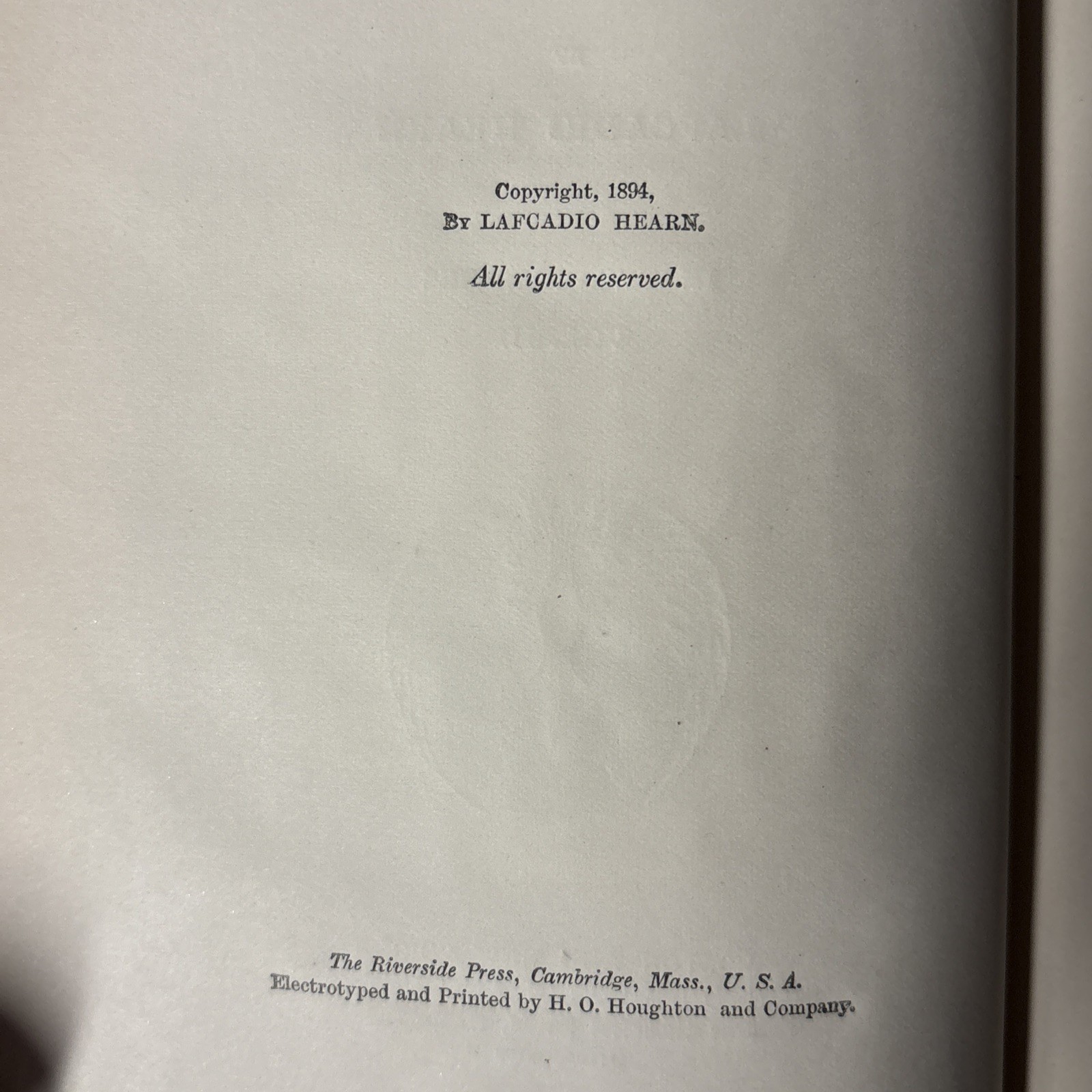 Lafcadio Hearn Glimpses Of Unfamiliar Japan 1st Ed 1894 Complete Library Bound
