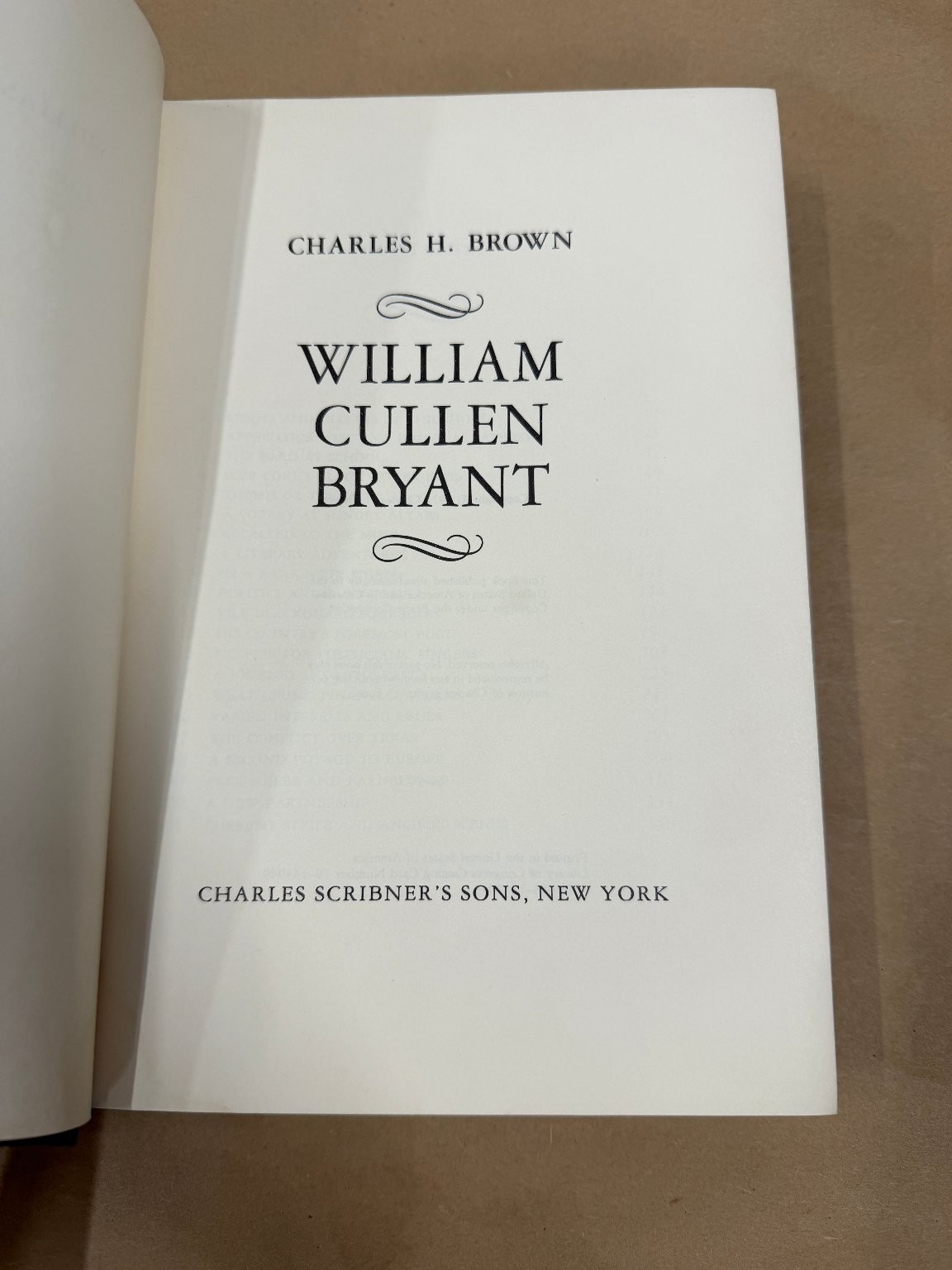 William Cullen Bryant A Biography Charles H. Brown 1971 Hardcover Dust Jacket