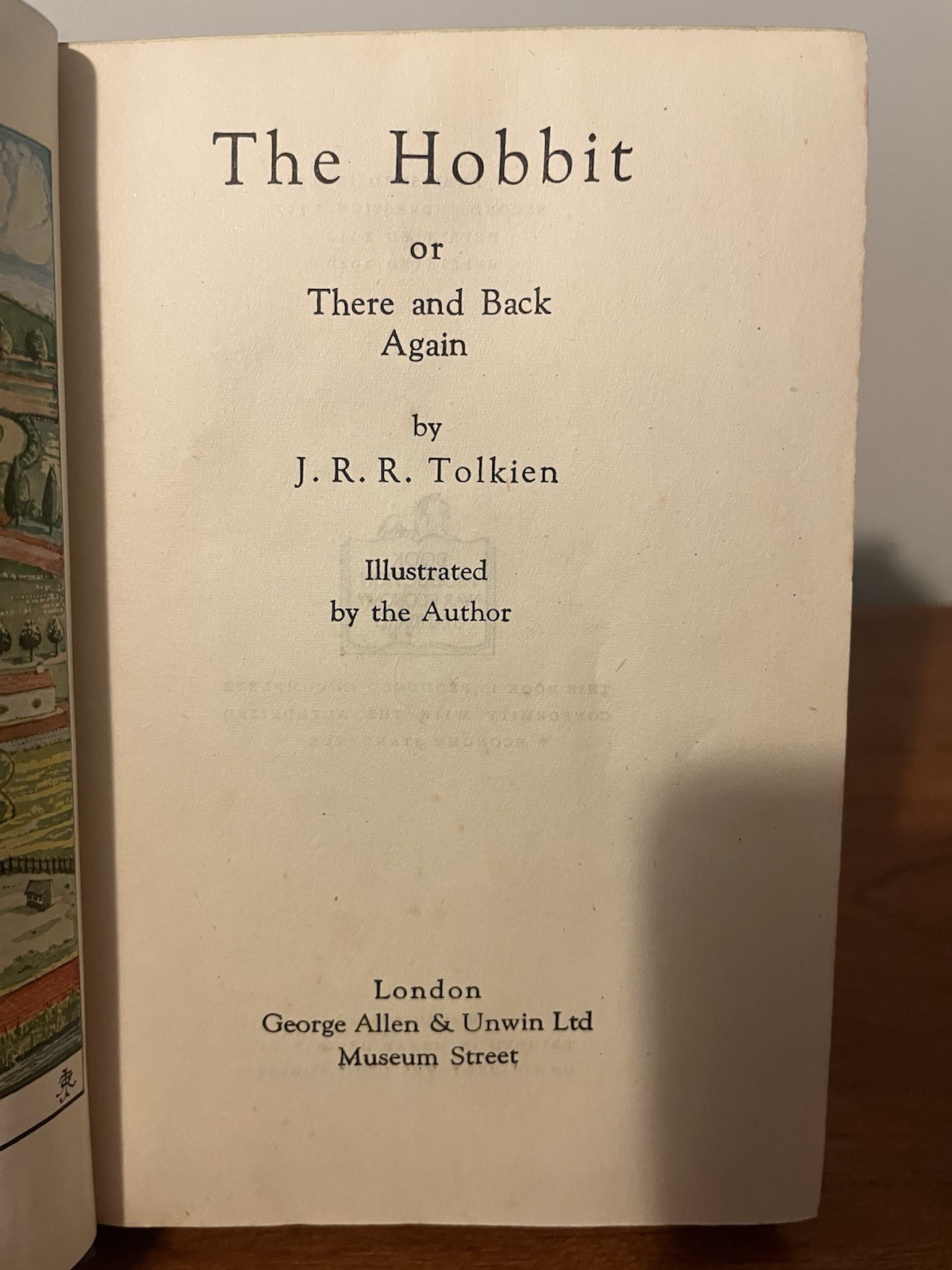 The Hobbit 1st Edition 4th Impression JRR Tolkien Facsimile DJ Excellent Copy!