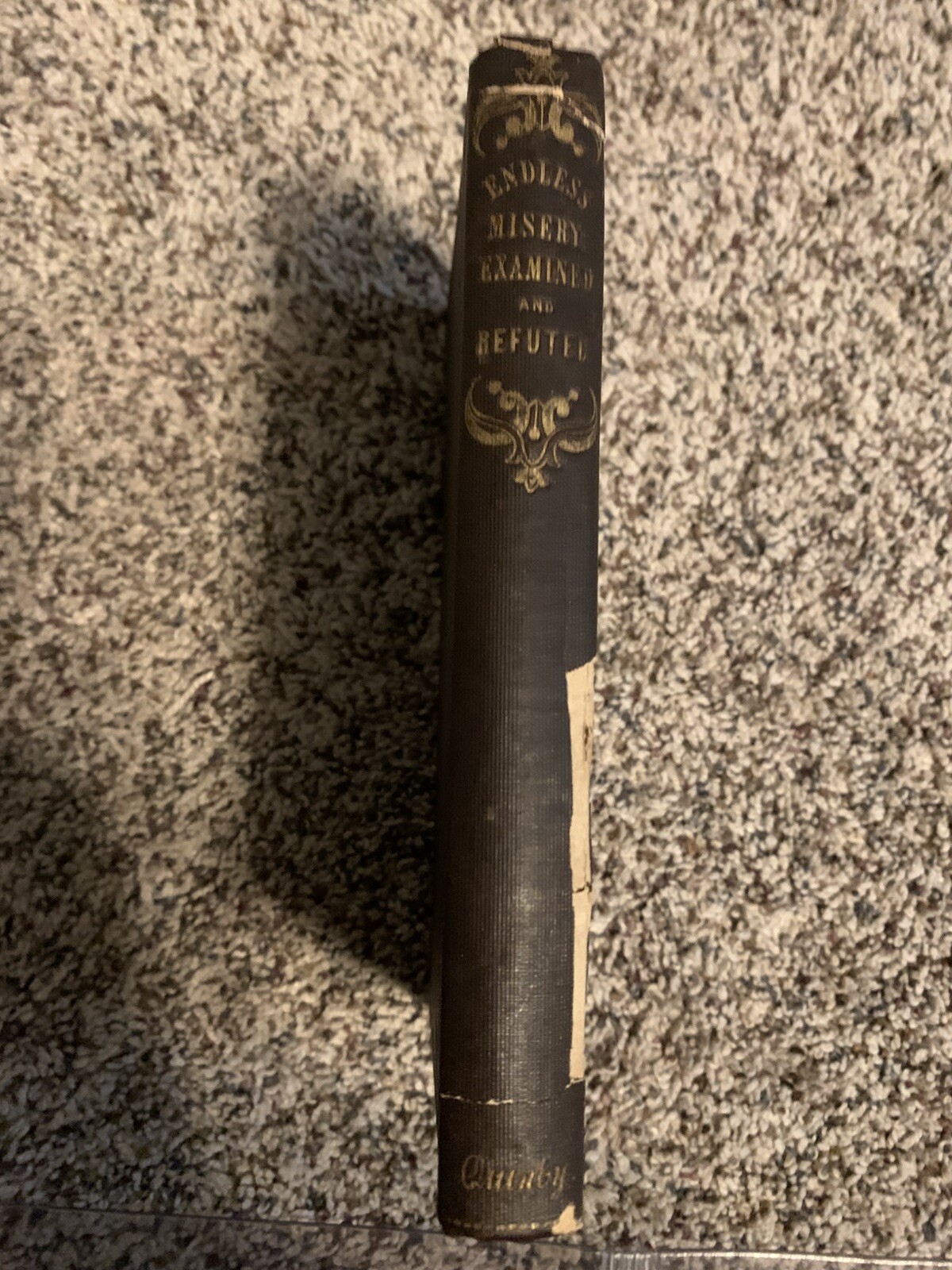 Examination Of Doctrine Of Endless Punishment 1854 ID Williamson HC Antique Book