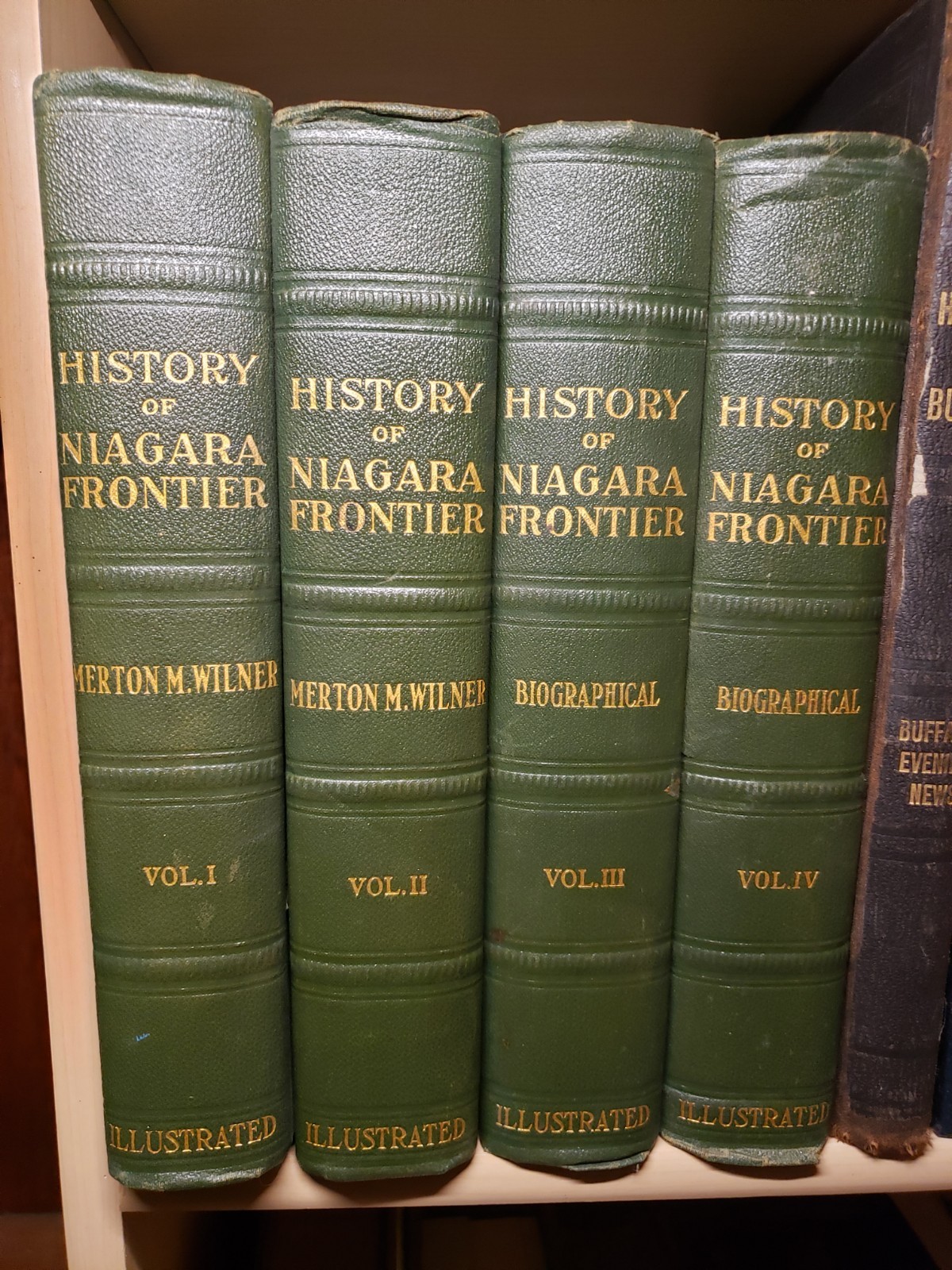 History of the Niagara Frontier Merton M Wilner 1931 4 Vols Complete Illustrated
