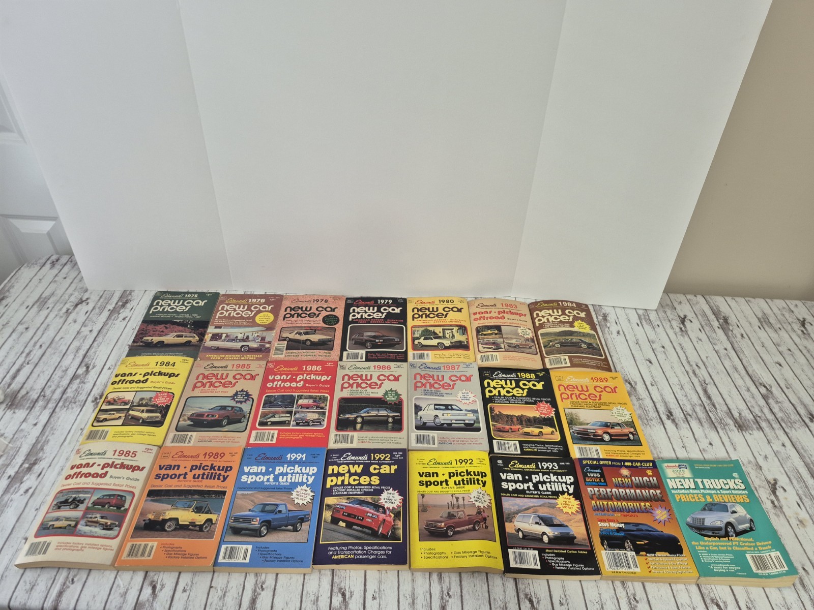 Edmund’s New Car Prices Buyers Guide 70’s 80’s 90’s 2000 Lot Of 22 Vintage Orig