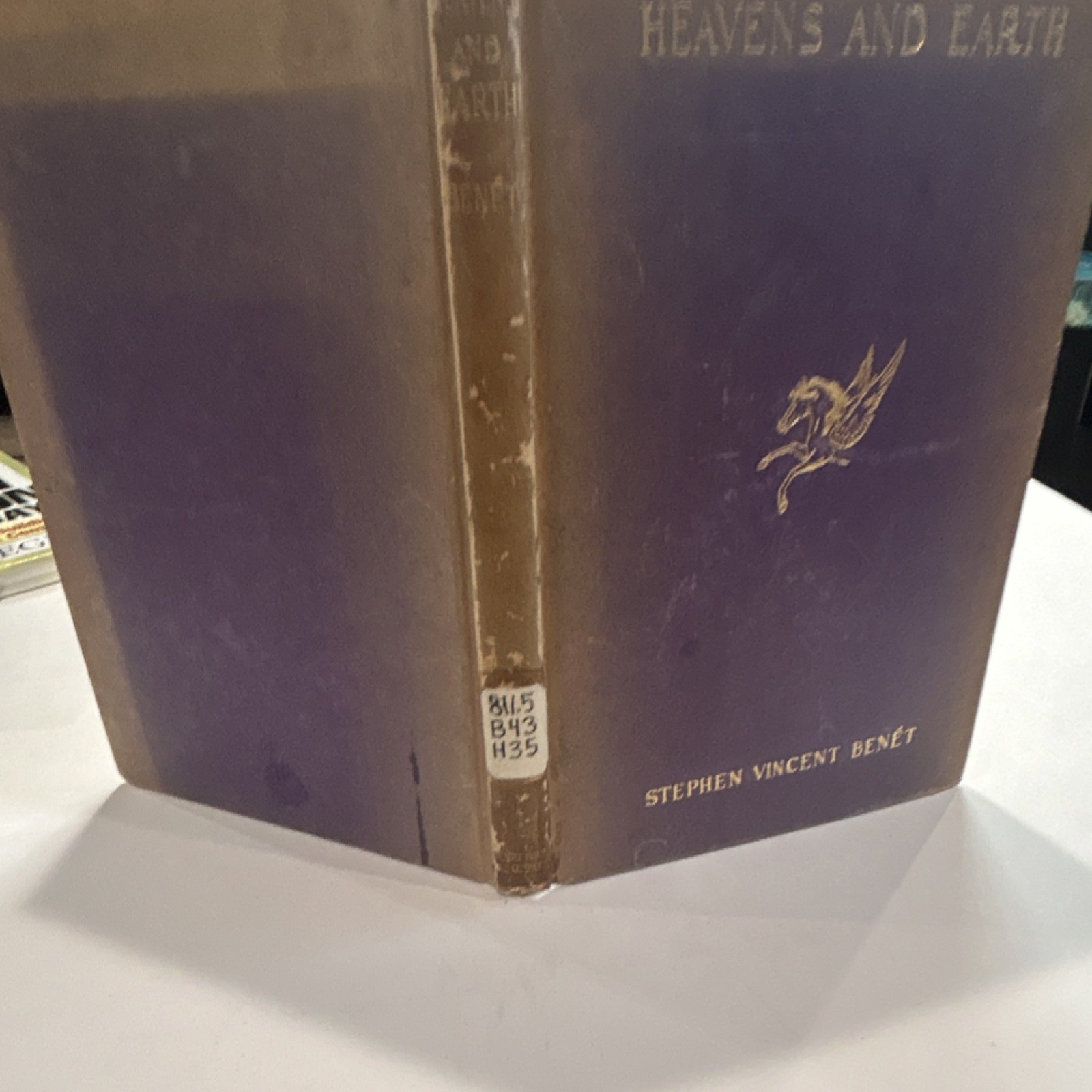 STEPHEN VINCENT BENÉT Heavens and Earth Henry Holt 1920 Cloth Ex-Library