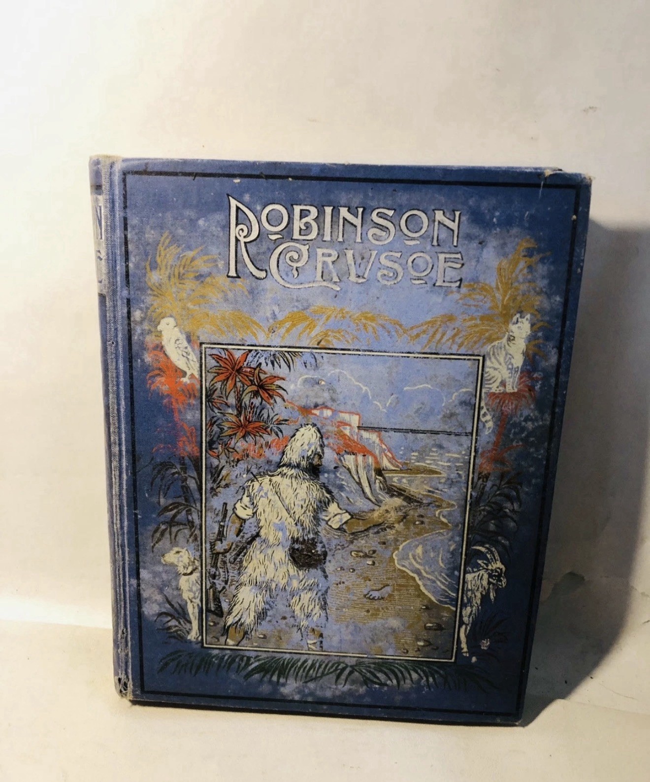 Life Adventures Robinson Crusoe Daniel Defoe Collins Clear-Type 24 Colour Plates