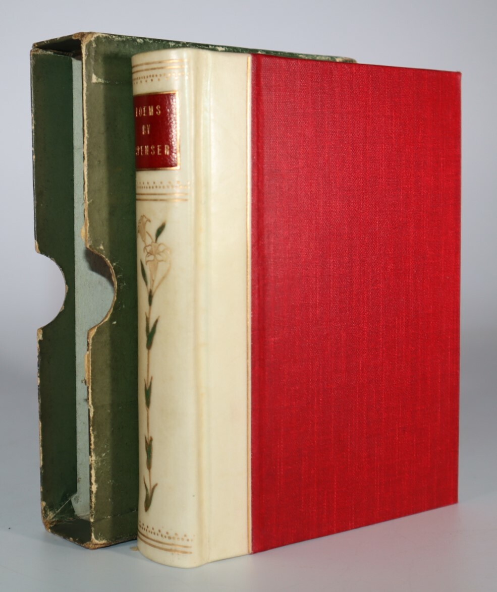 1900s The Poems of Edmund Spenser [Selected] Art Nouveau Quarter Vellum Binding