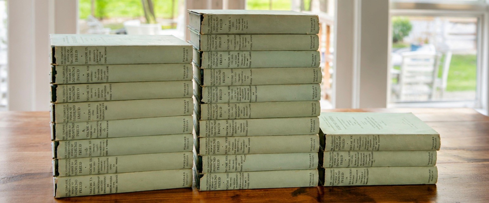 23 Book Set Of The Phycological Works Of Sigmund Freud Missing With Some Writing