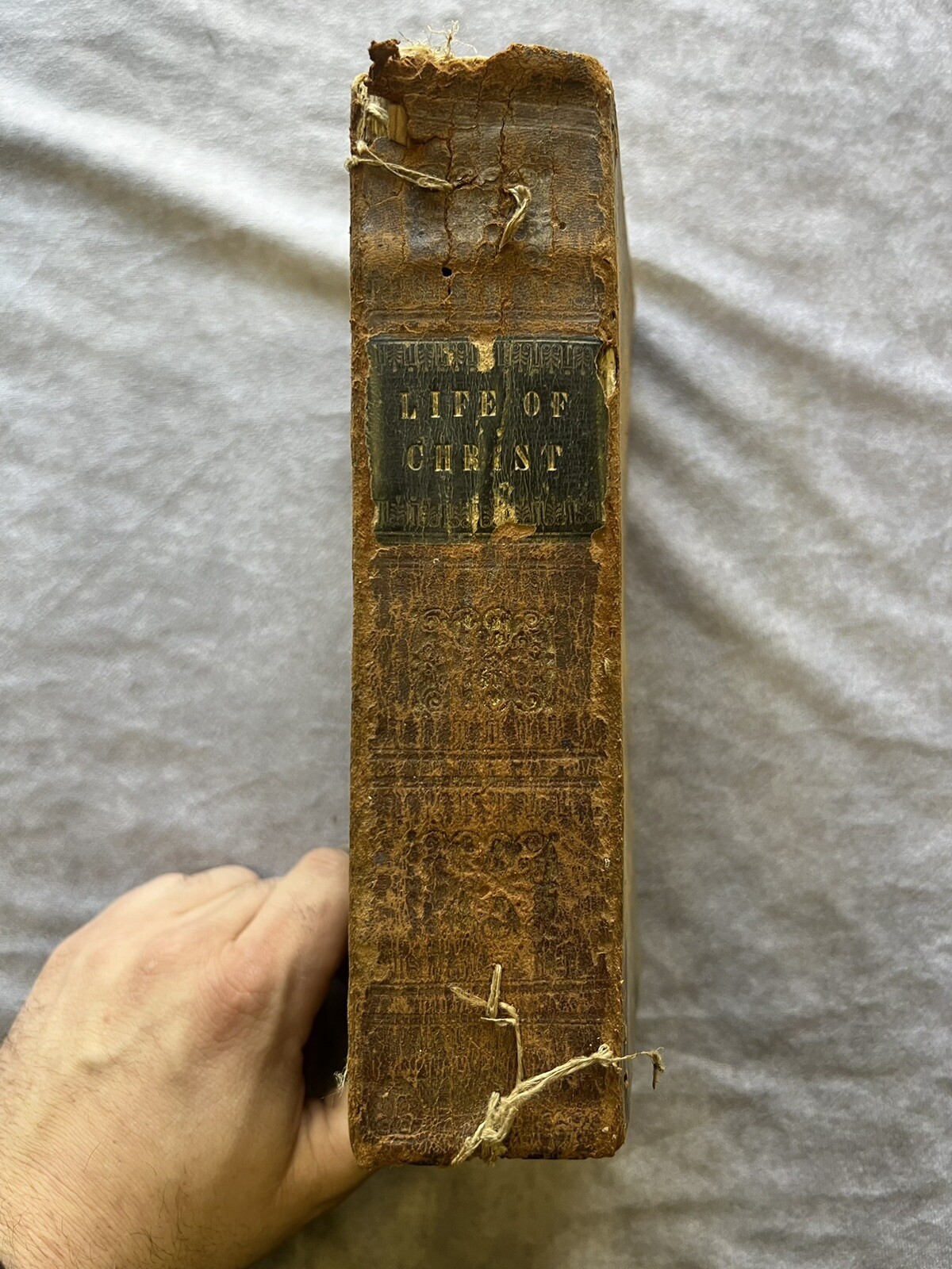 Scarce 1832 Life Of Christ John Fleetwood Leather Bound Hardcover