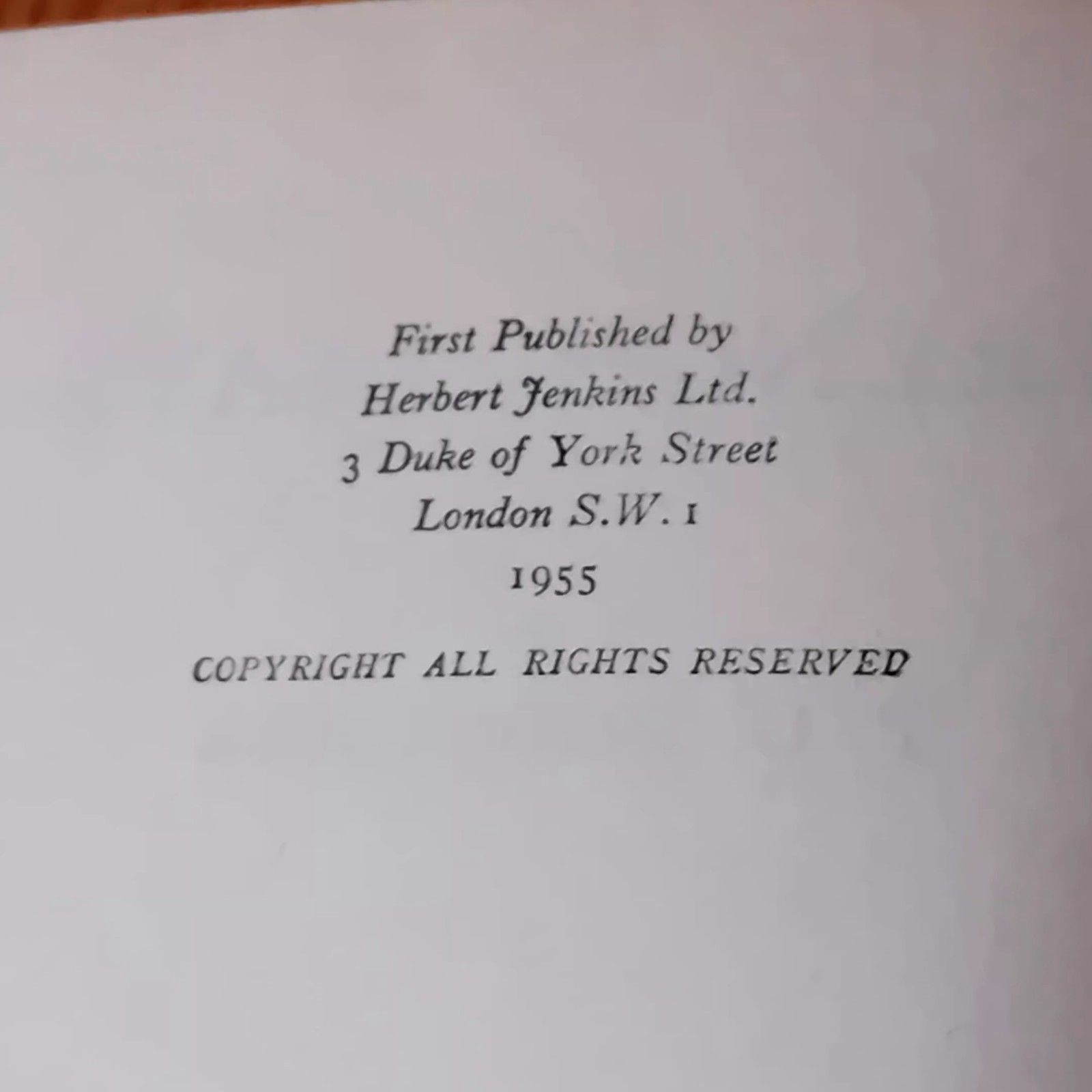 P.G Wodehouse French Leave First Edition 1955 Published Herbert Jenkins Hardback