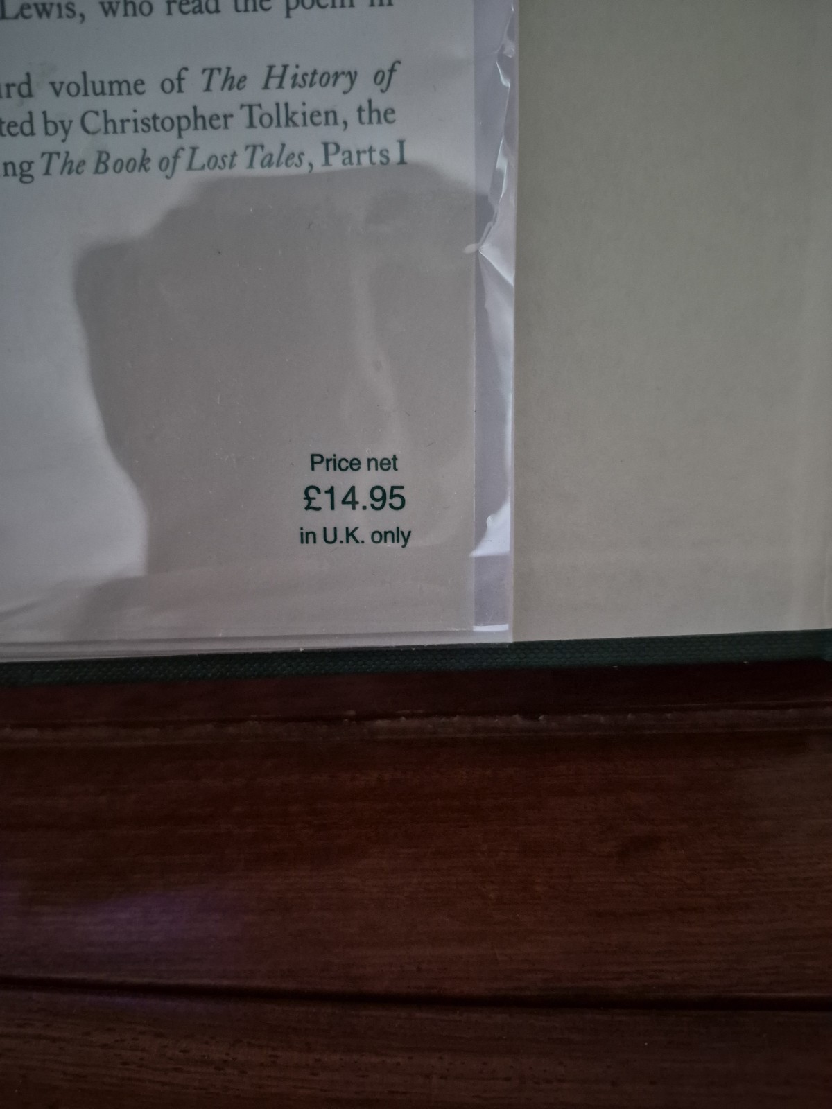 The Lays of Beleriand by J.R.R Tolkien History of Middle Earth U.K UNREAD FINE