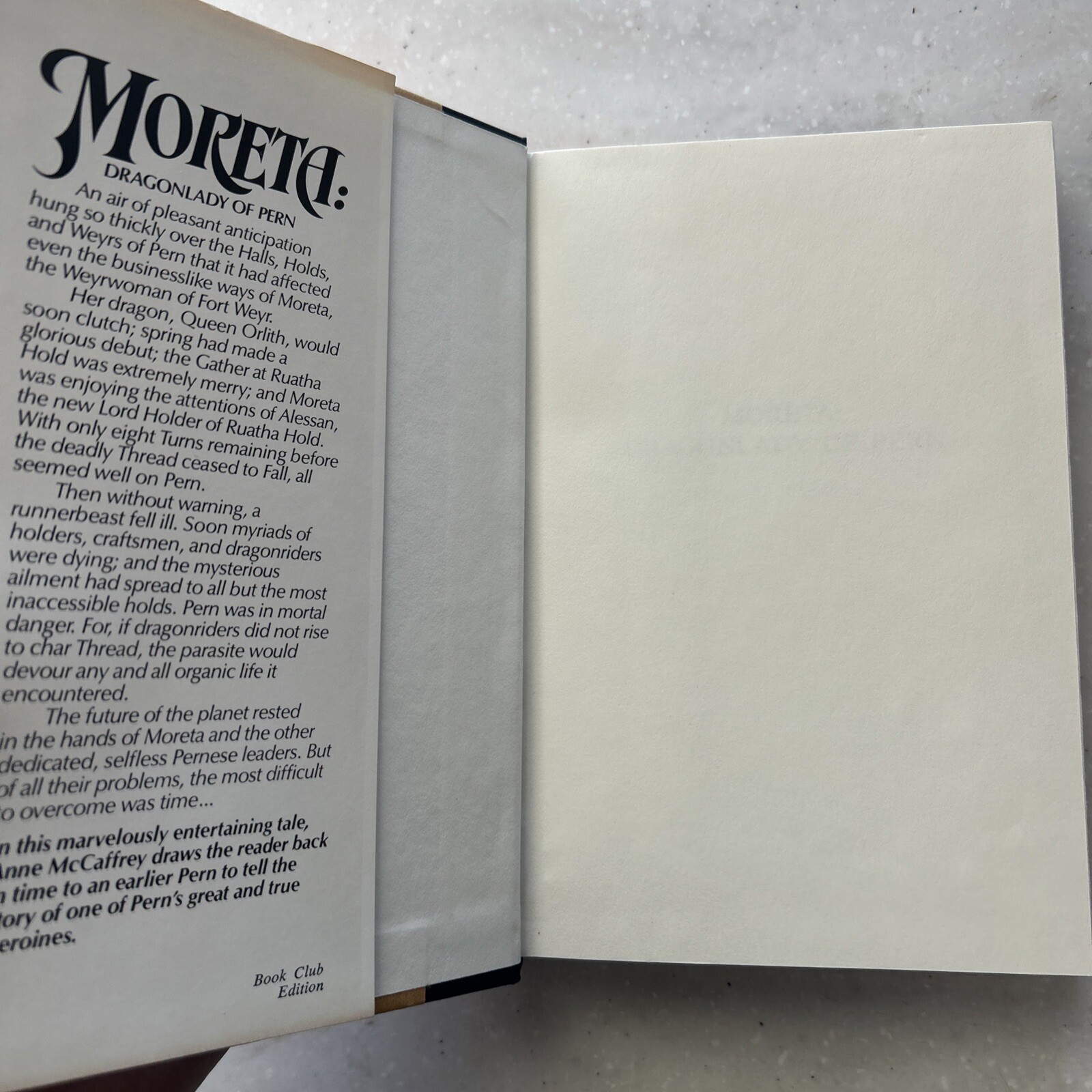 Moreta: Dragonlady of Pern by Anne McCaffrey / BCE Hardcover