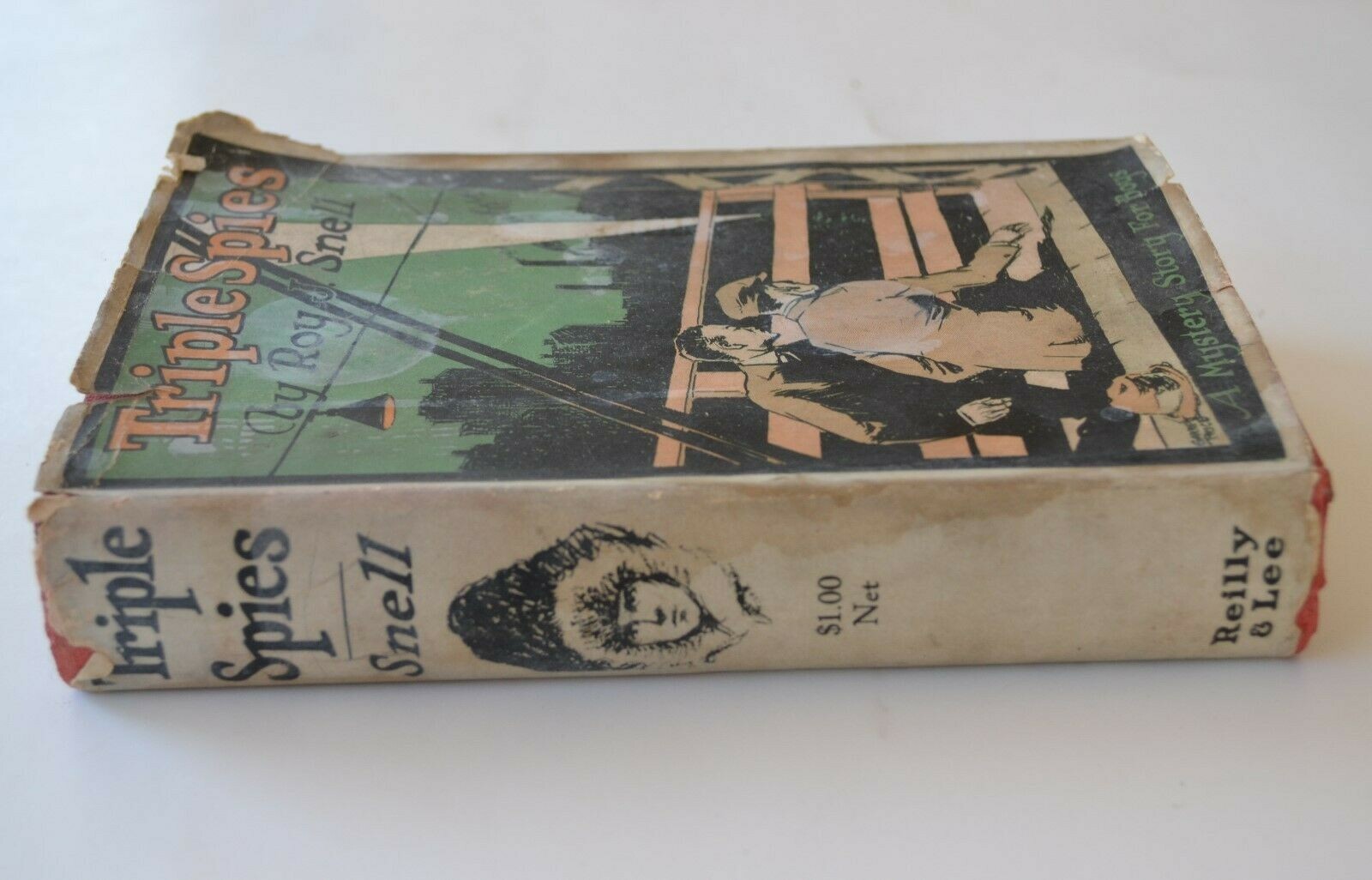 Rare! SIGNED Copy of Triple Spies, Roy J. Snell, 1920 (Hardcover, dust jacket)