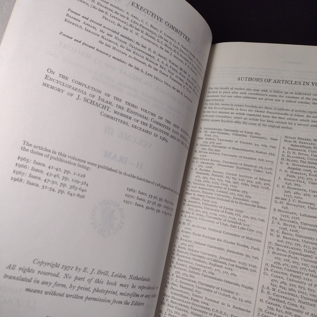 The Encyclopaedia Of Islam New Edition Partial Set 3 Vols