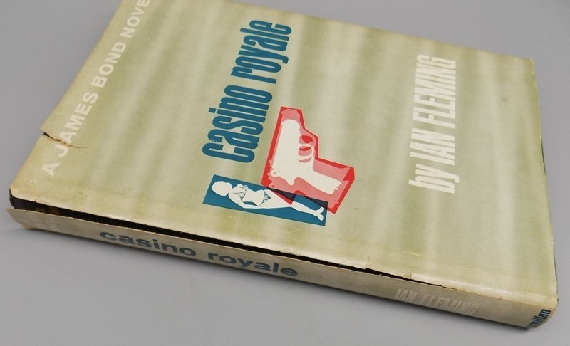 CASINO ROYALE 1953 Ian Fleming Vintage Book Club Edition HC w/ DJ James Bond 007